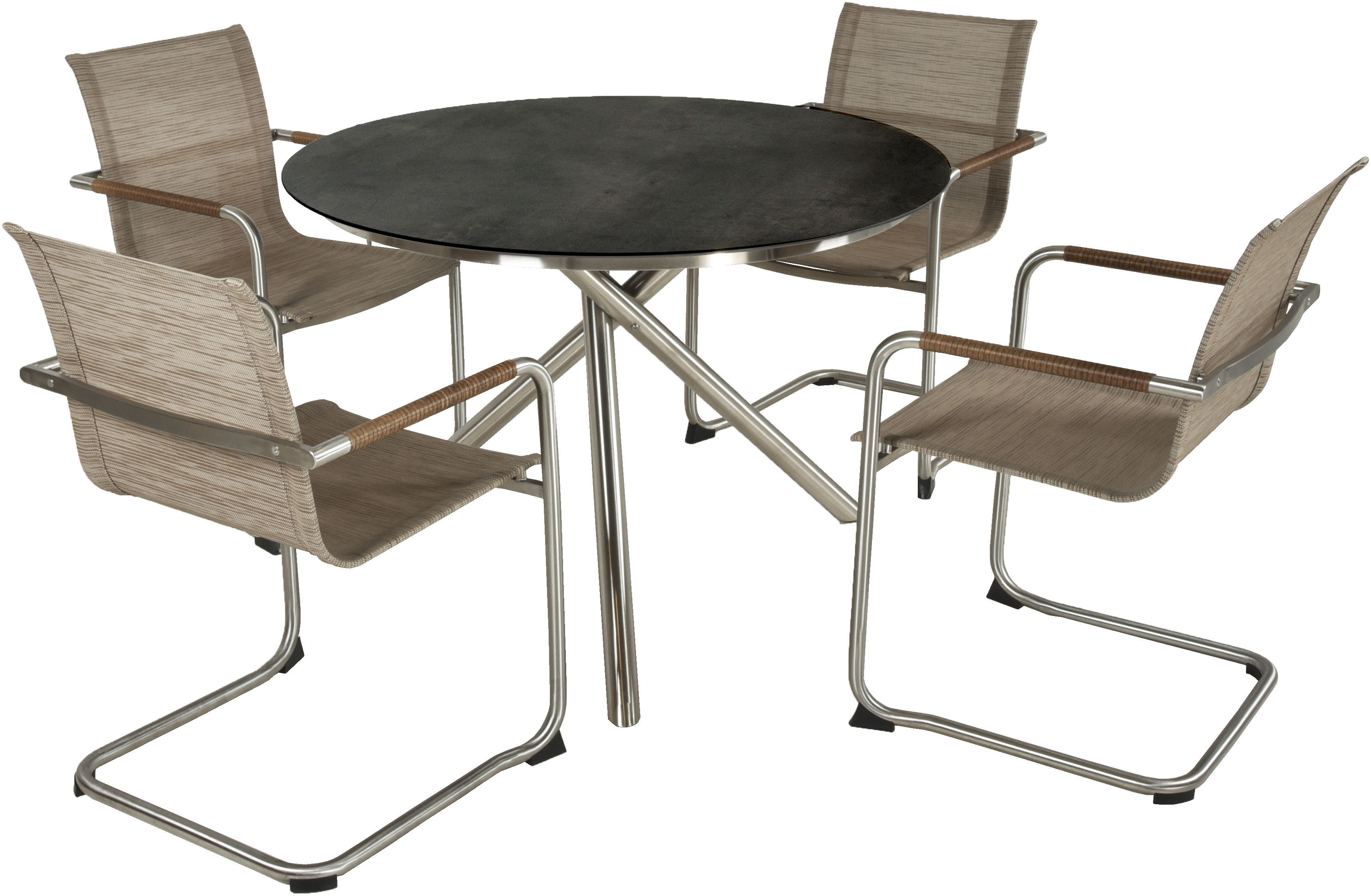 Garten-Essgruppe GARDEN PLEASURE, silber, Obermaterial: 70% PVC, 30% Polyester, Sitzmöbel-Sets, "SOPHIA 09"