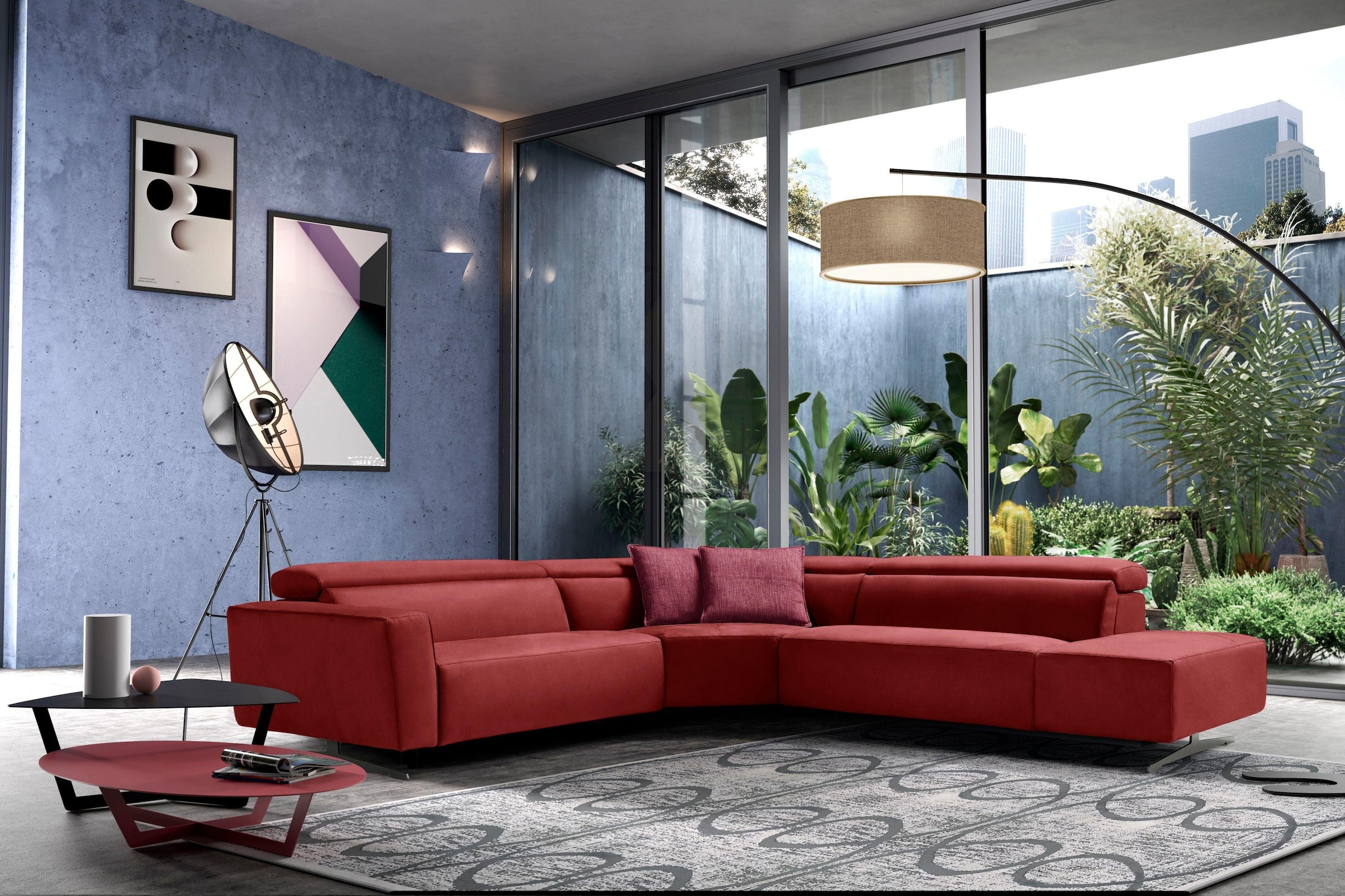 Egoitaliano Ecksofa "Stefanie-e, Designsofa der Extraklasse, bequem mit hoh günstig online kaufen