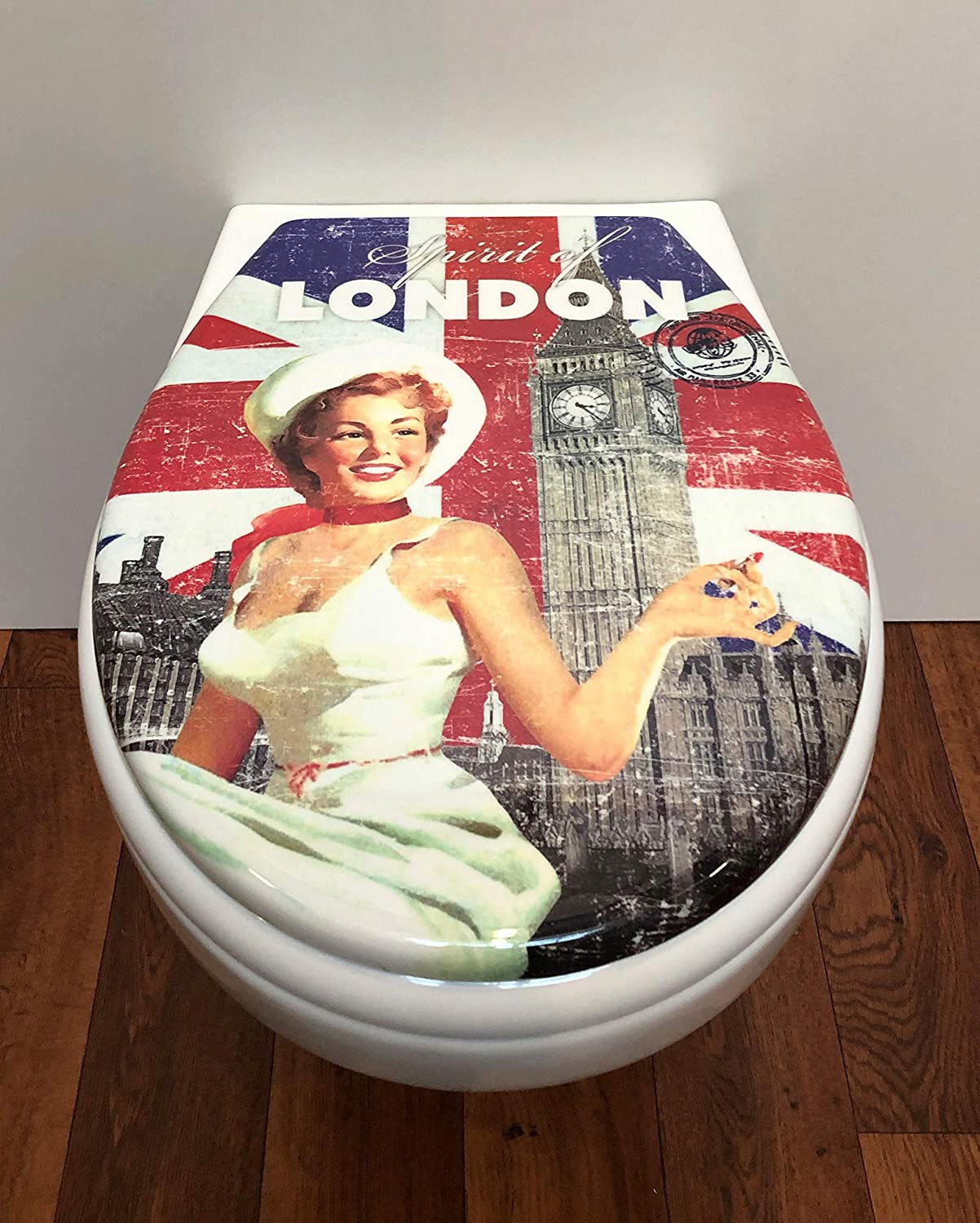 ADOB WC-Sitz »Spirit of London«, Absenkautomatik, zur Reinigung abnehmbar