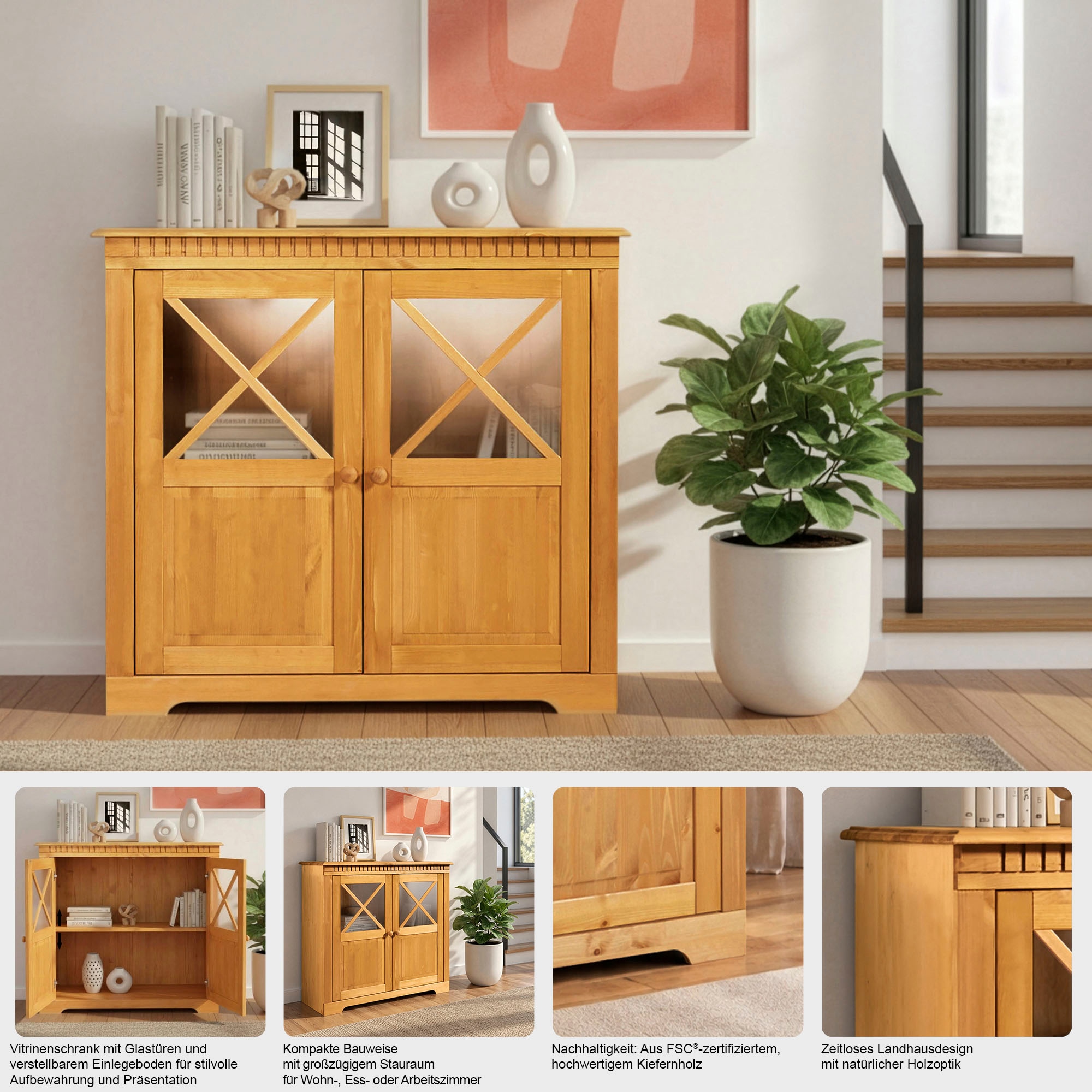 OTTO home Kommode »Lisa« Breite 105 cm, Höhe 95 cm