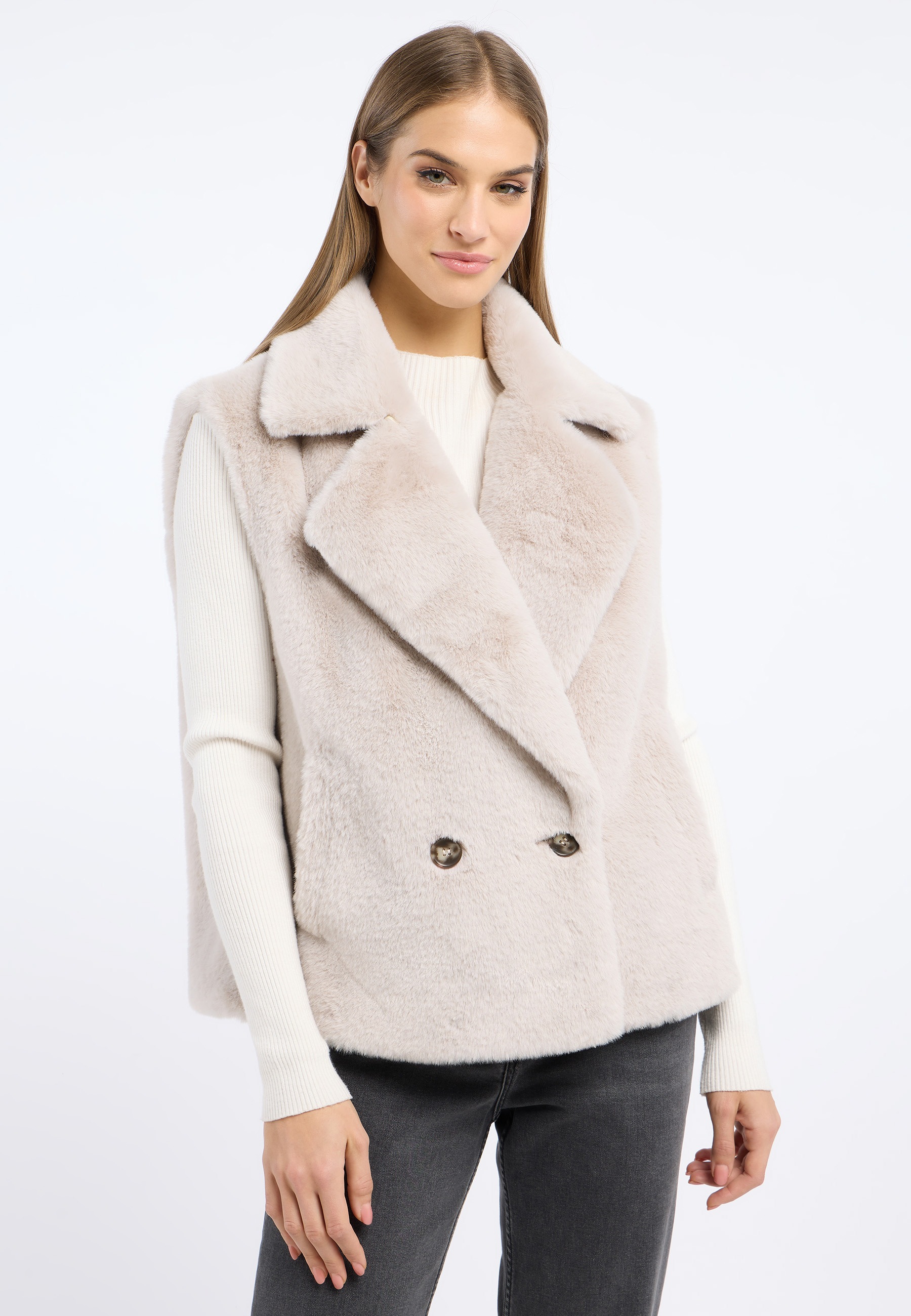 Frieda & Freddies Fellimitatweste "Fake Fur Vest / Leo" günstig online kaufen