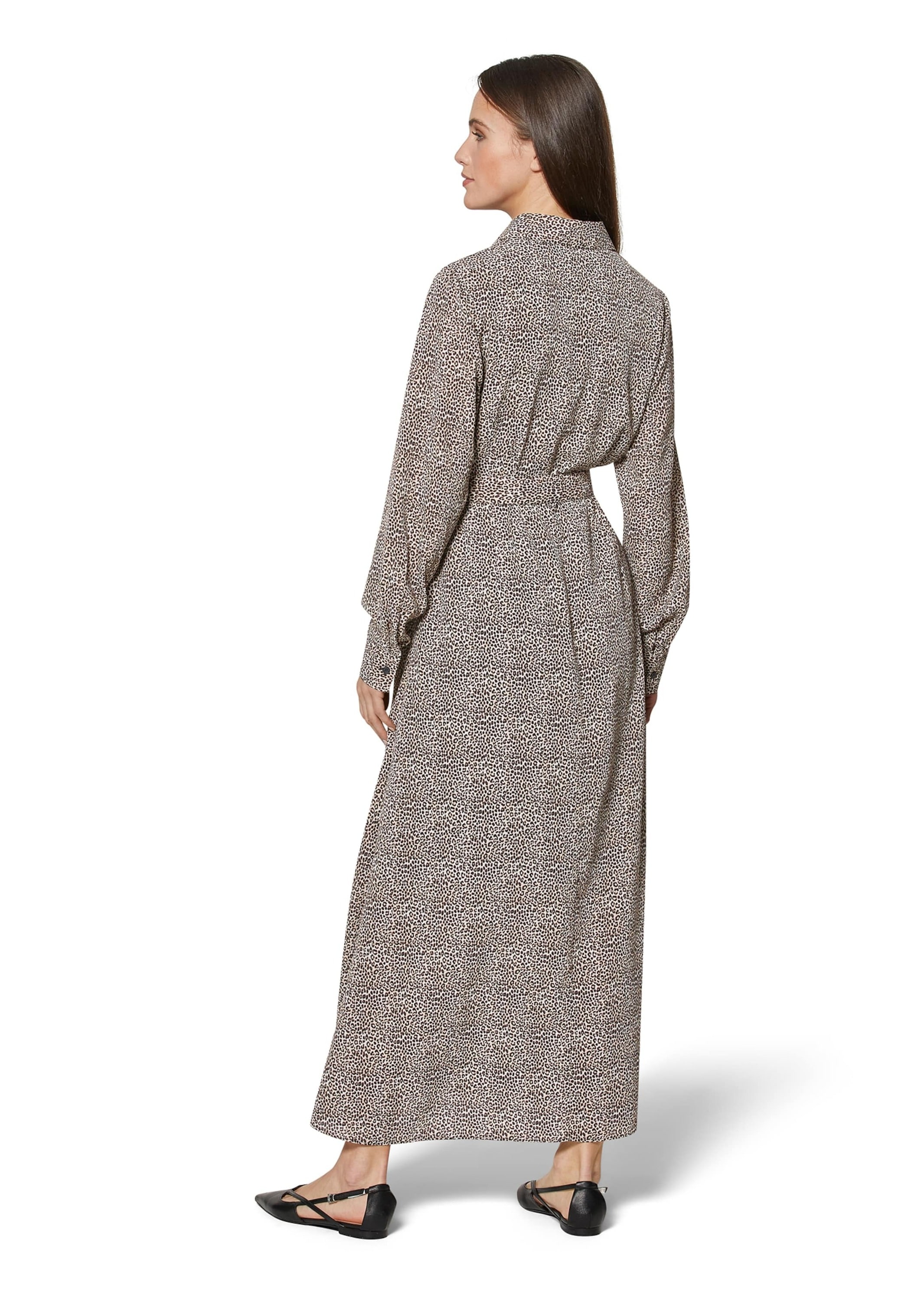 MADELEINE Midikleid »Kleid Langes Hemdblusenkleid mit Unikat-Print«