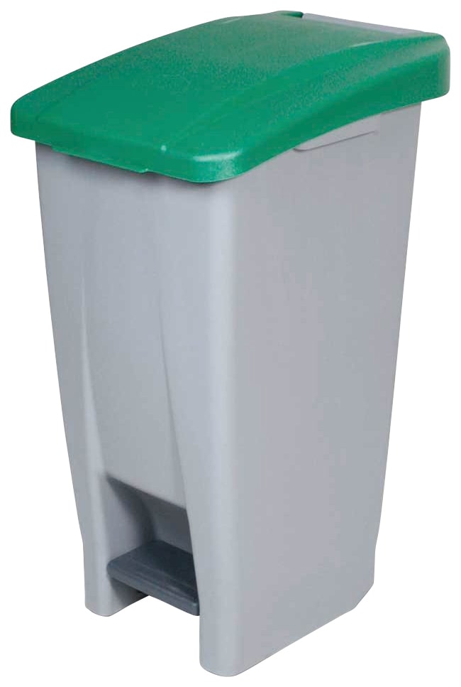 nicht definiert Mülleimer, 2 Behälter, BxTxH 380 x 490 x 700 mm, Deckelfarbe grün, 2 Stk