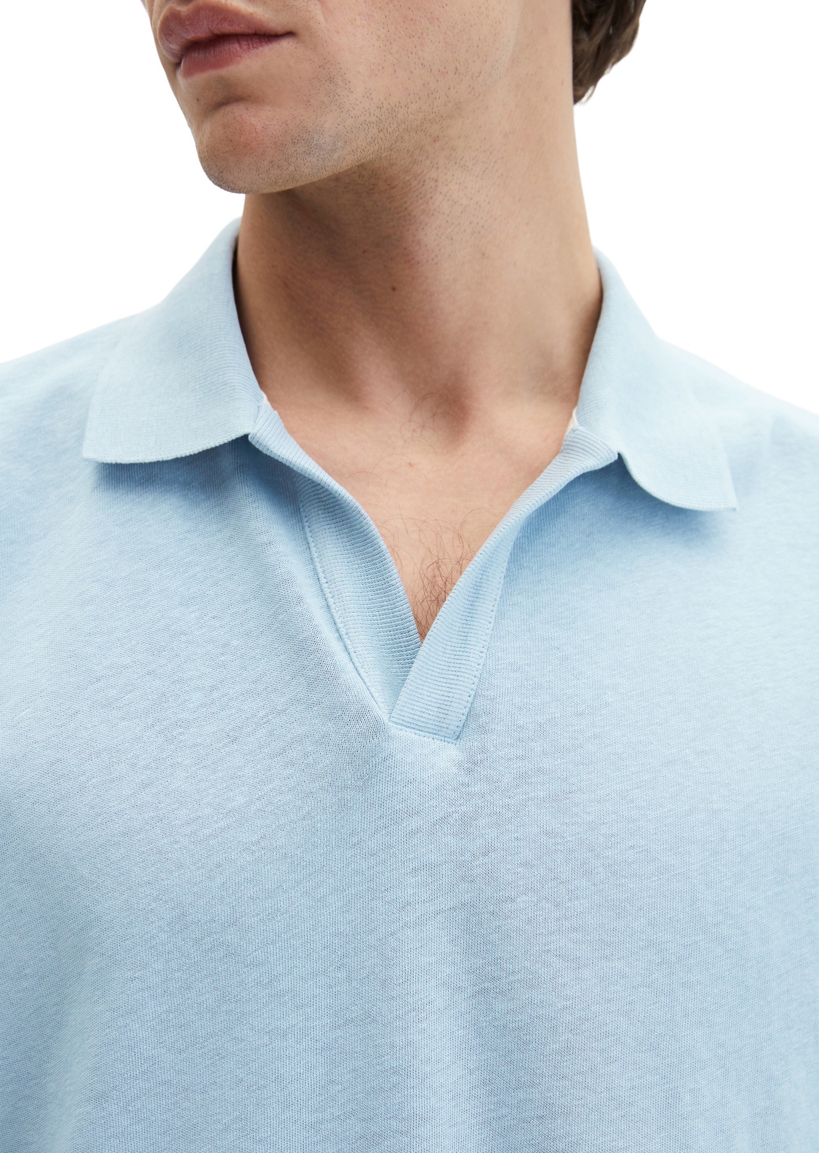 Marc O'Polo Poloshirt »aus Baumwoll-Leinen-Mix«