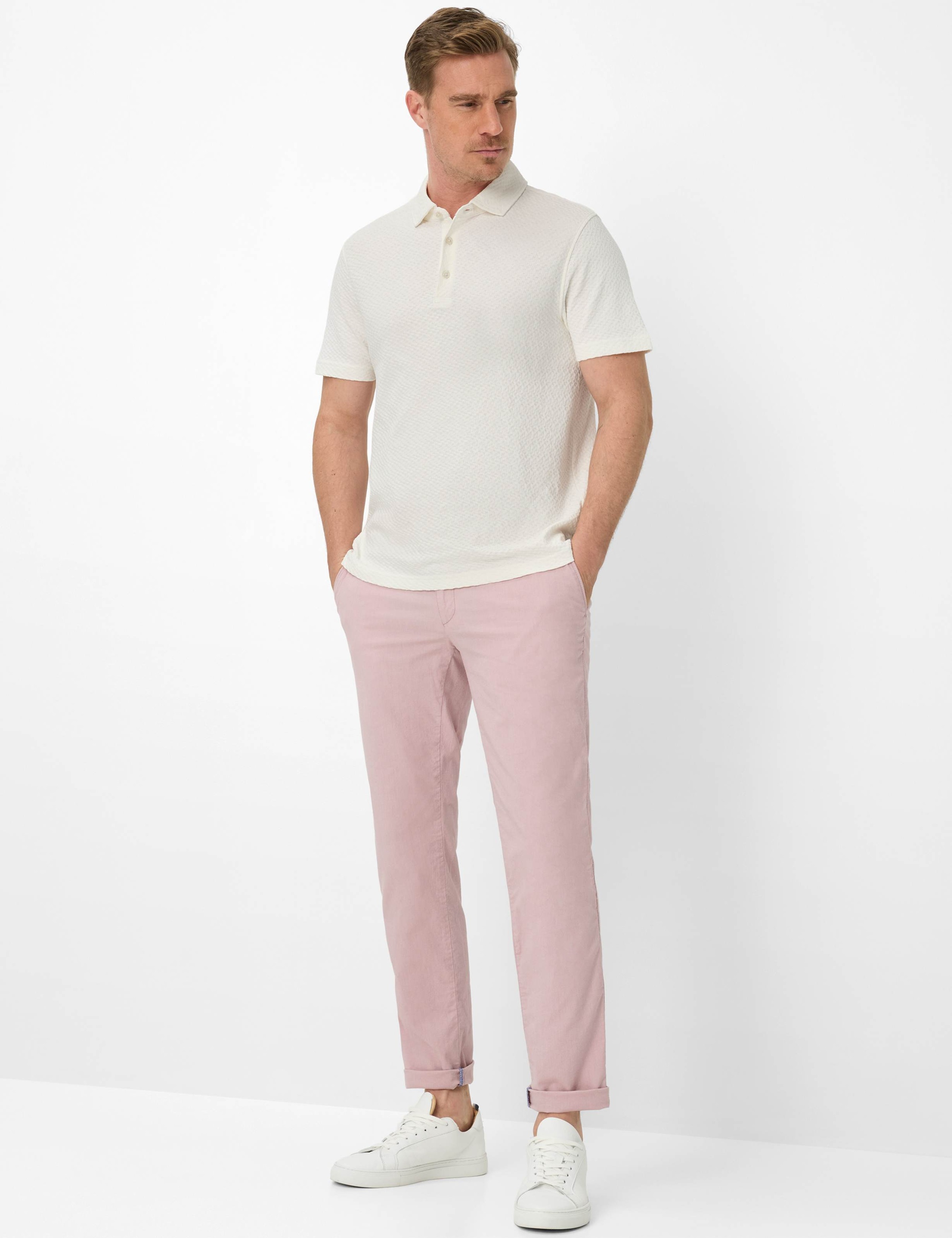 Chinohose BRAX "Style FABIO IN", Herren, Gr. 34, Länge 32, altrosa, Web, 97% Baumwolle, 3% Elasthan, Hosen Chinohose 2