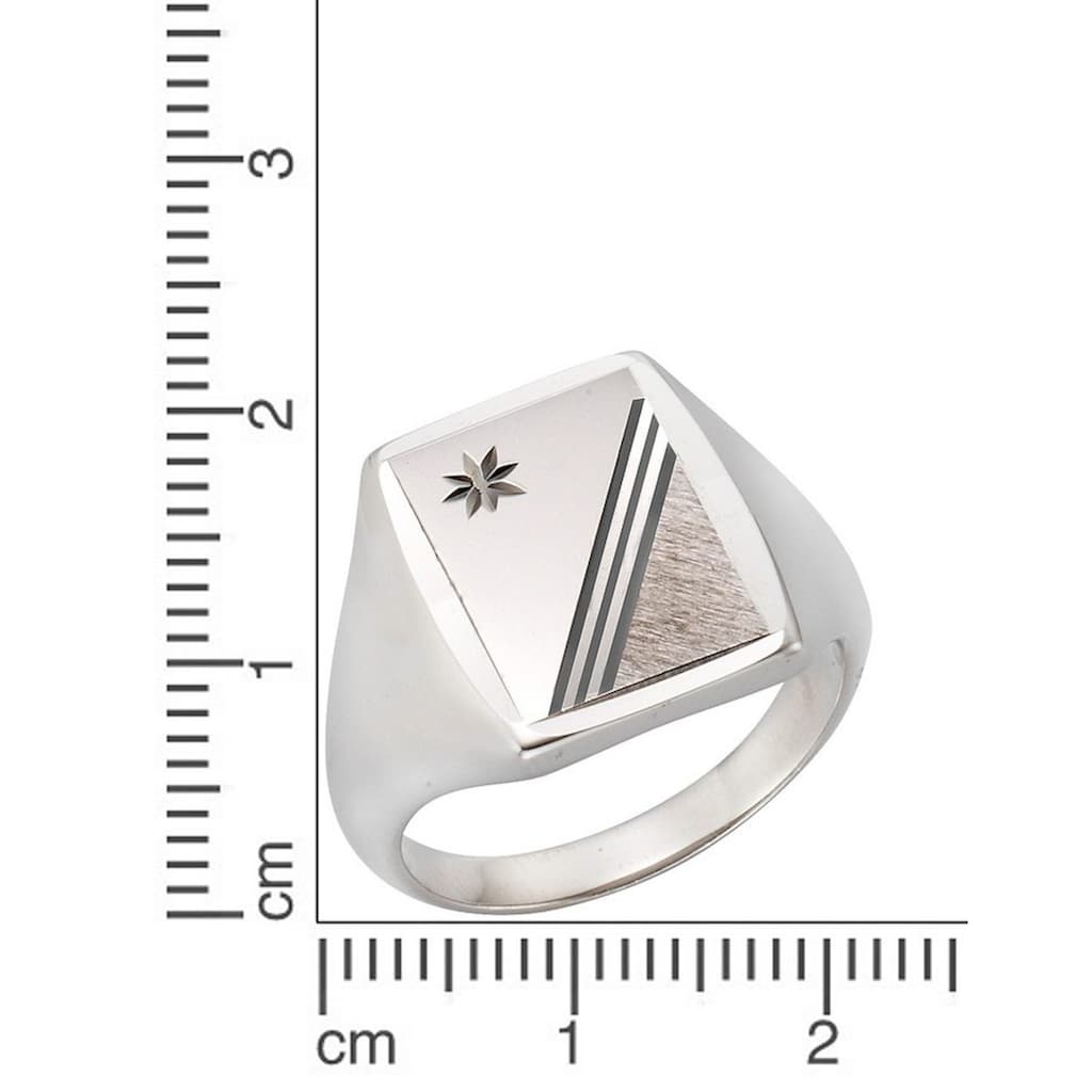 Firetti Fingerring »Schmuck Geschenk Silber 925 Herrenring Silberring Siegelring«