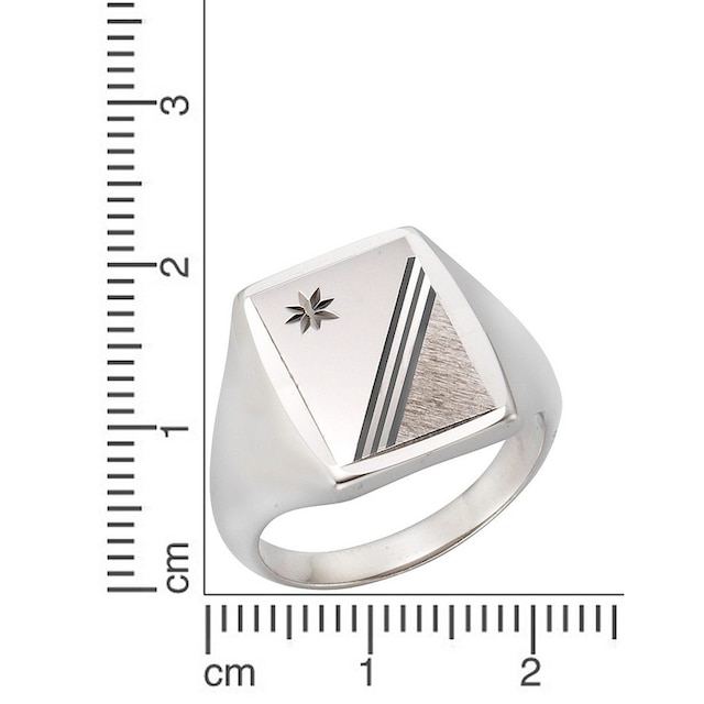 Firetti Fingerring »Schmuck Geschenk Silber 925 Herrenring Silberring  Siegelring«, zu Hoodie, Shirt, Jeans, Sneaker! Anlass Geburtstag Weihnachten  ▷ für | BAUR