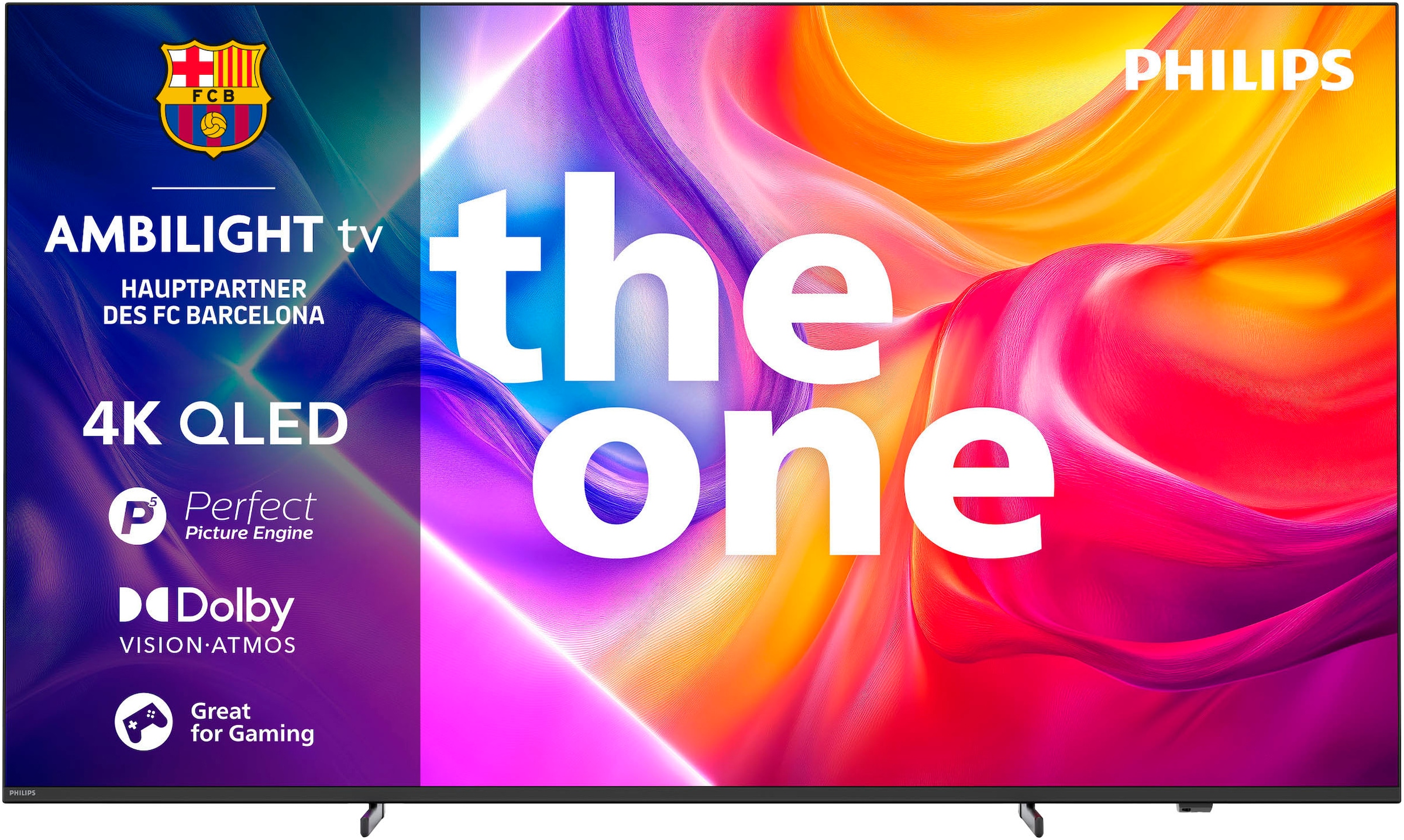 PHILIPS QLED-Fernseher "75PUS9000/12", 75 ′′, grau, Fernseher