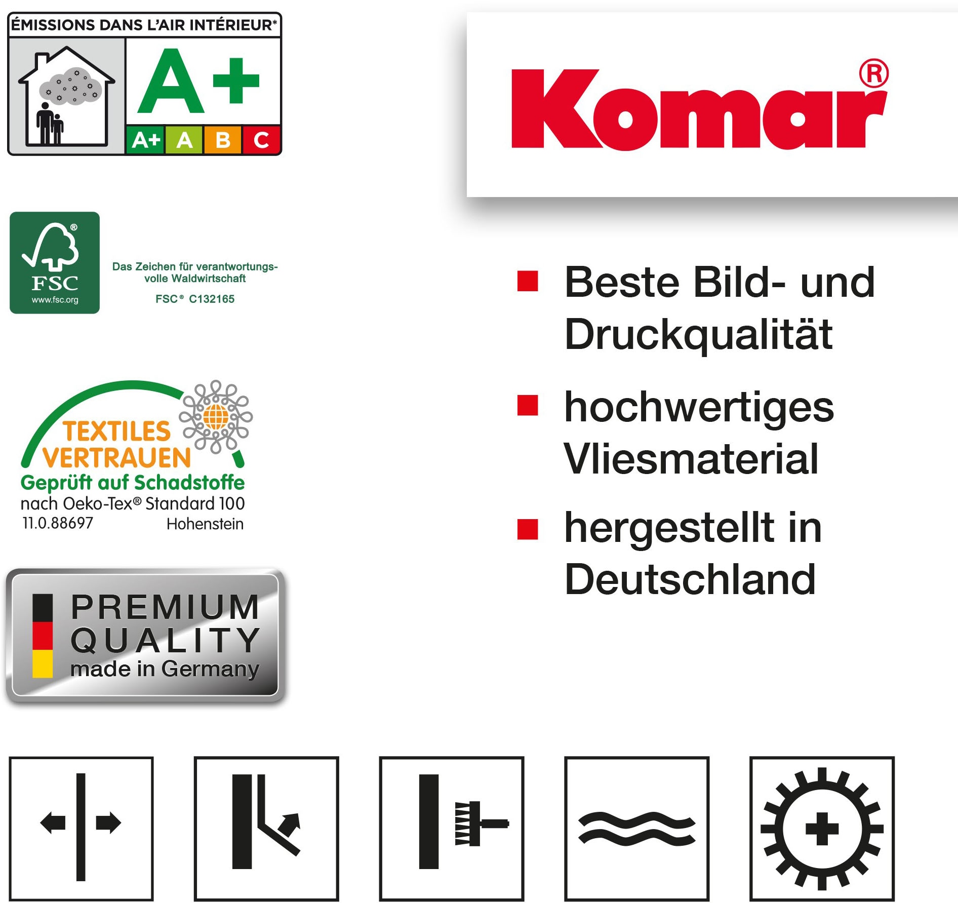 Komar Vliestapete »Digitaldruck Vlies - Nuance - Größe 200 x 260 cm«, bedruckt, Wohnzimmer, Schlafzimmer