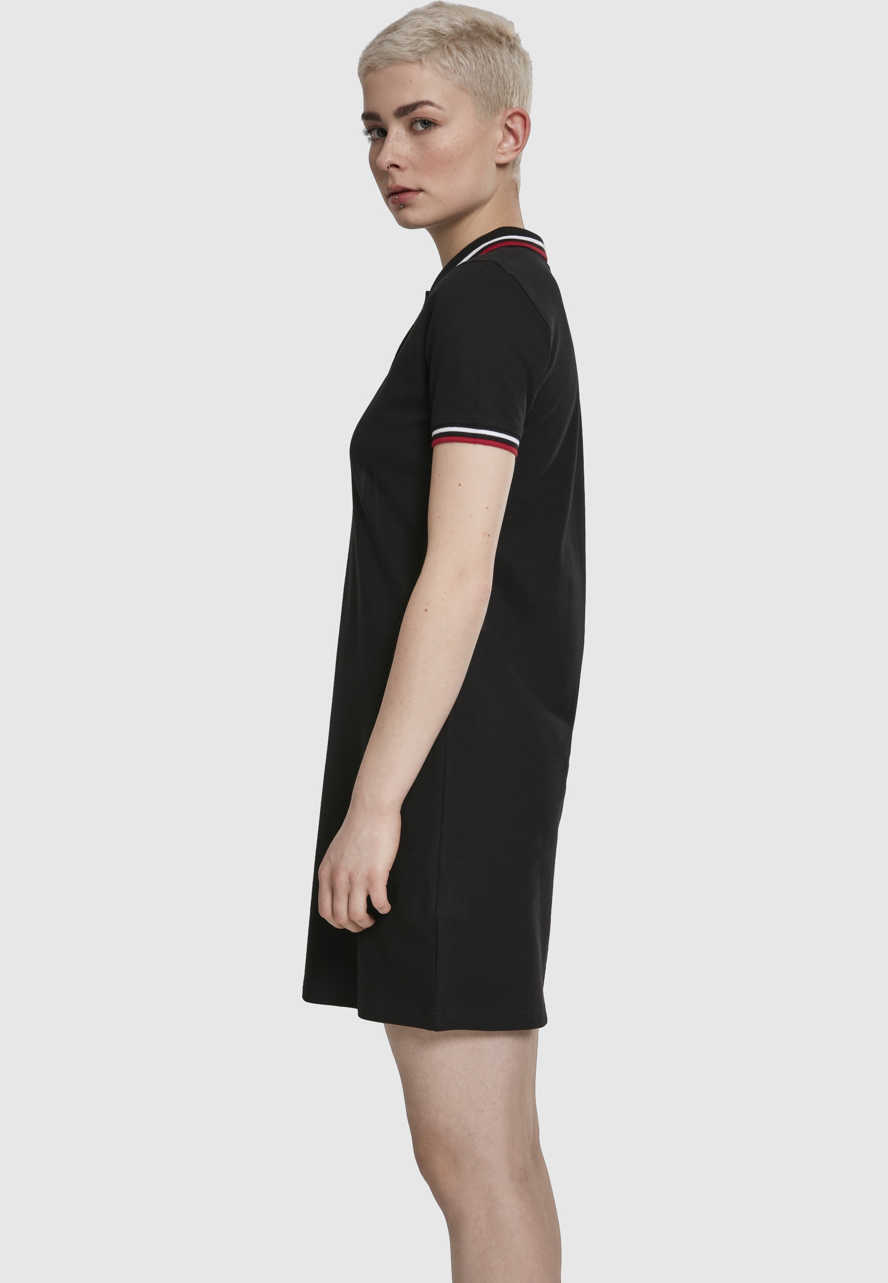 URBAN CLASSICS Shirtkleid »Urban Classics Damen Ladies Polo Dress« 1 Stk. tlg.