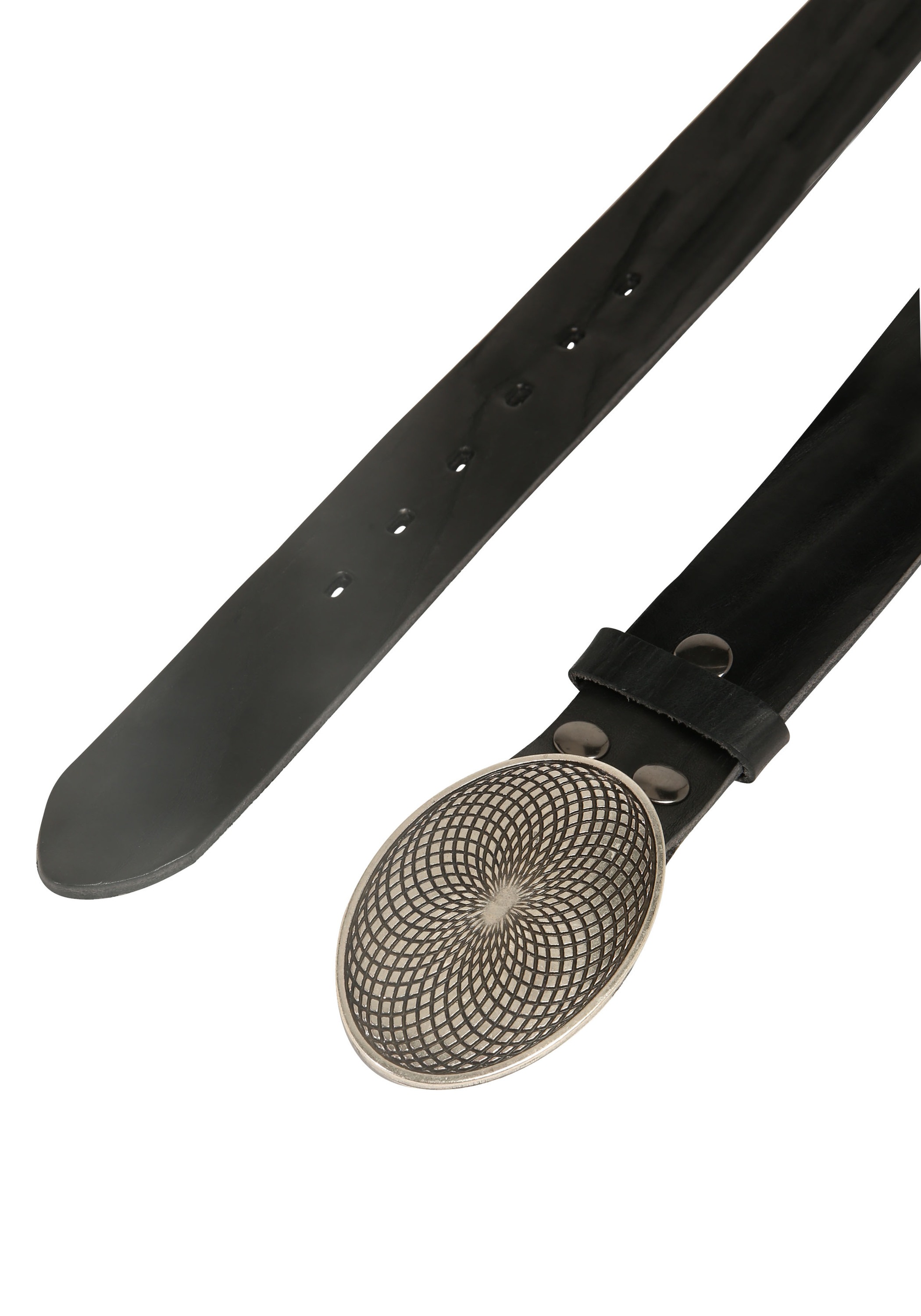 Rettungsring Gürtel Ledergürtel ""Masterlux Schwarz", mit austauschbarer Sc günstig online kaufen