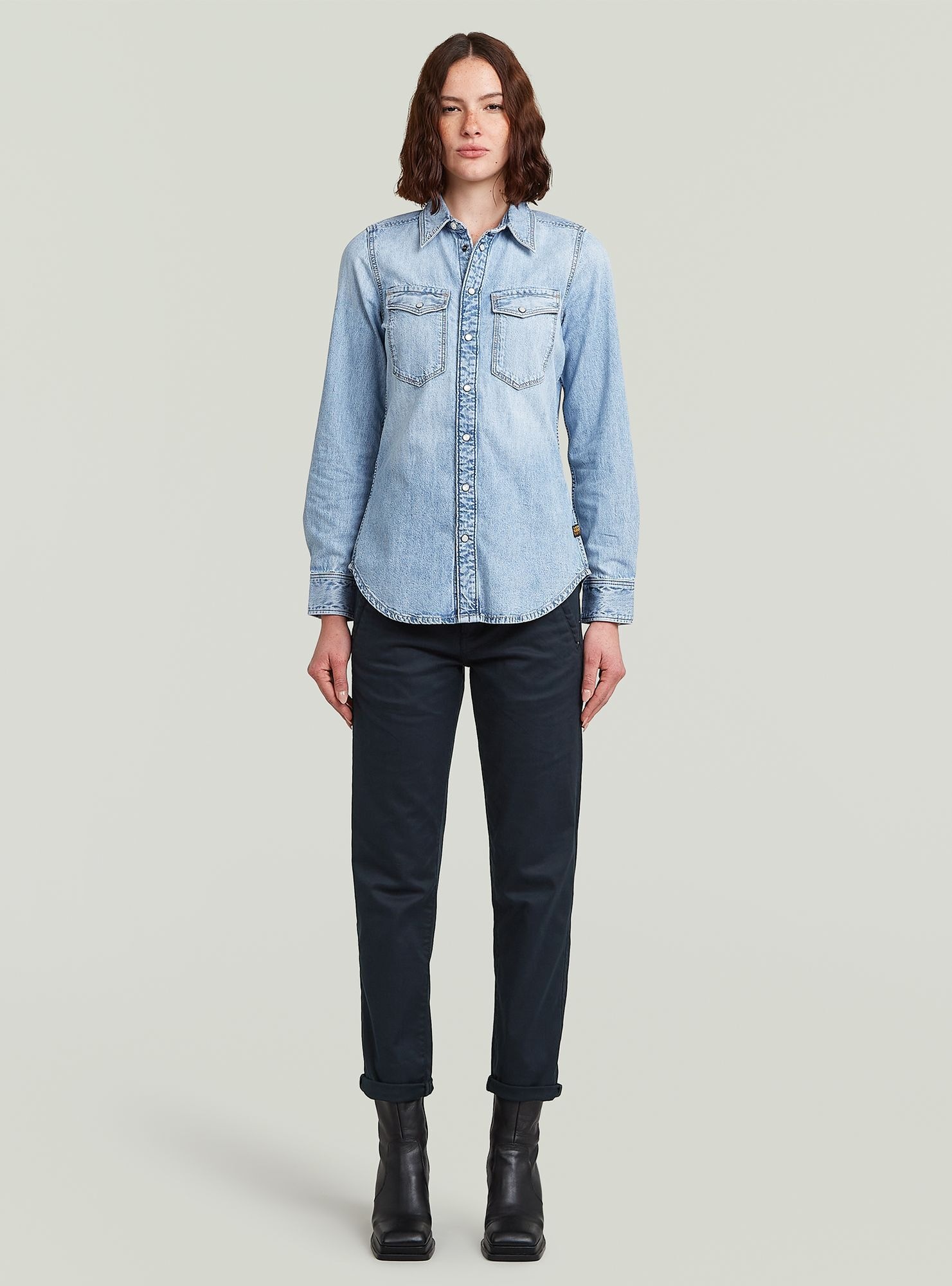 G-STAR Langarmshirt »Slim Western Hemd«