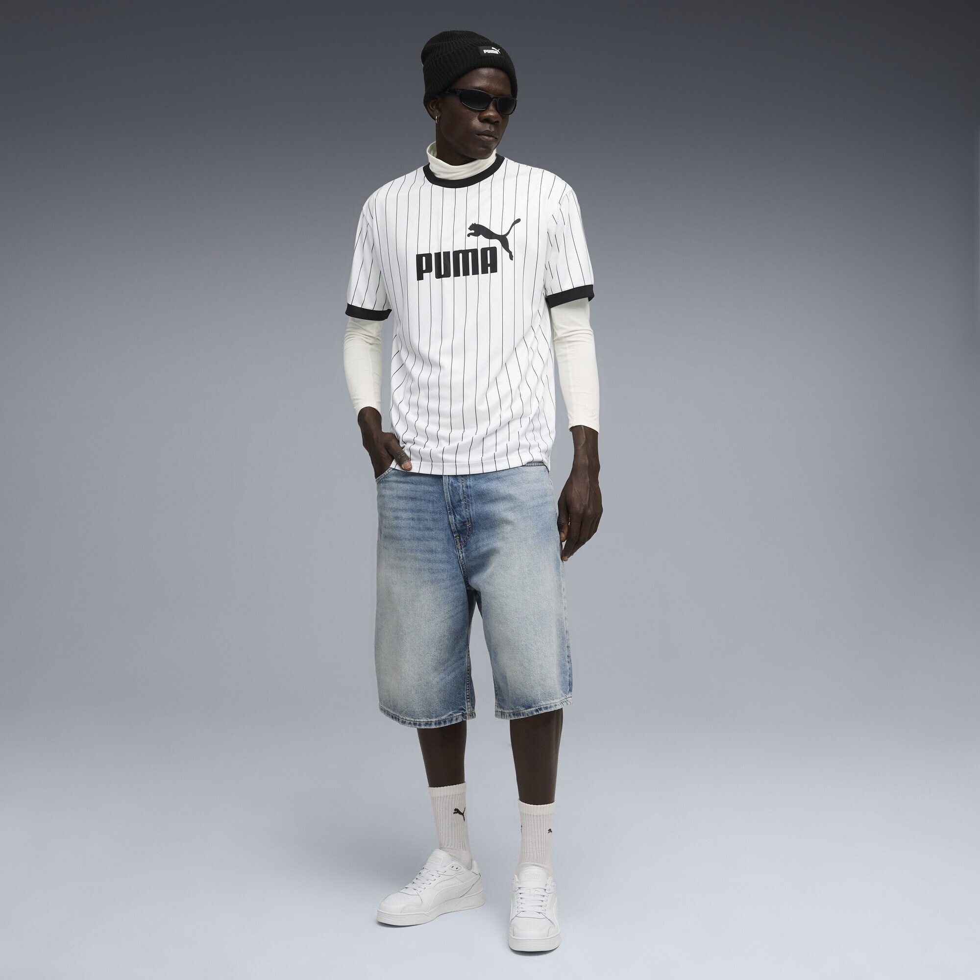 PUMA Trainingsshirt »Essentials Gestreiftes Trikot Herren«