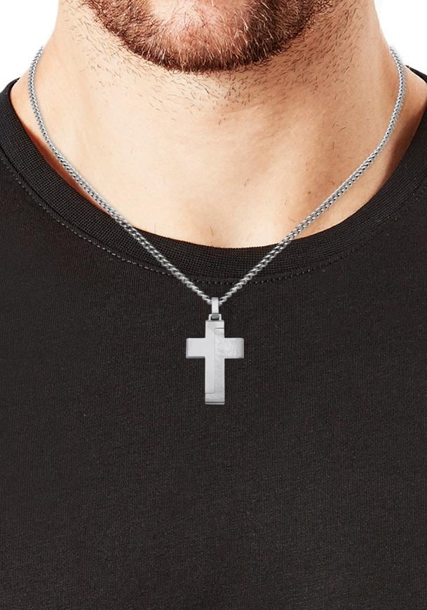 Kette s.Oliver für Kreuz, | Edelstahl »Halskette, ▷ mit BAUR 2024253«, Anhänger