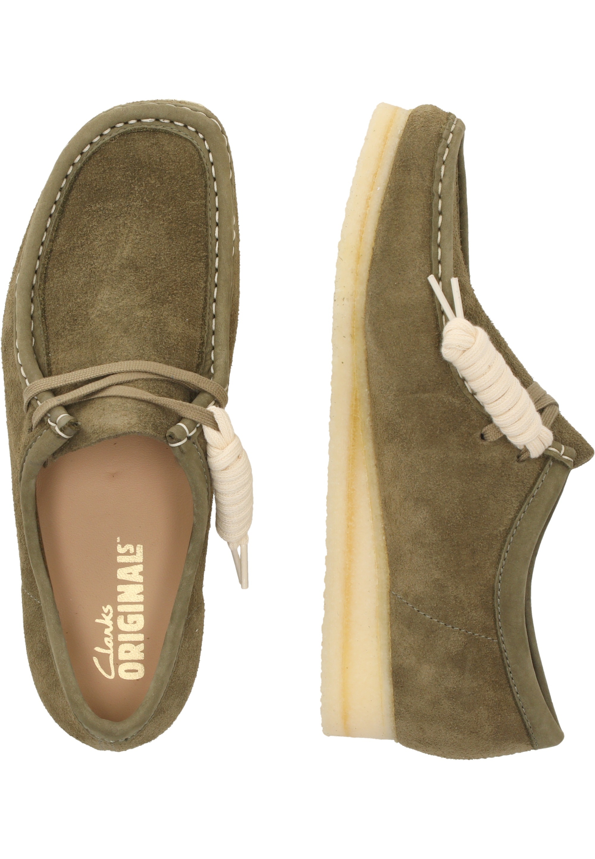 Clarks Schnürschuh »Wallabee«  aus hochwertigem Oasis-Wildleder