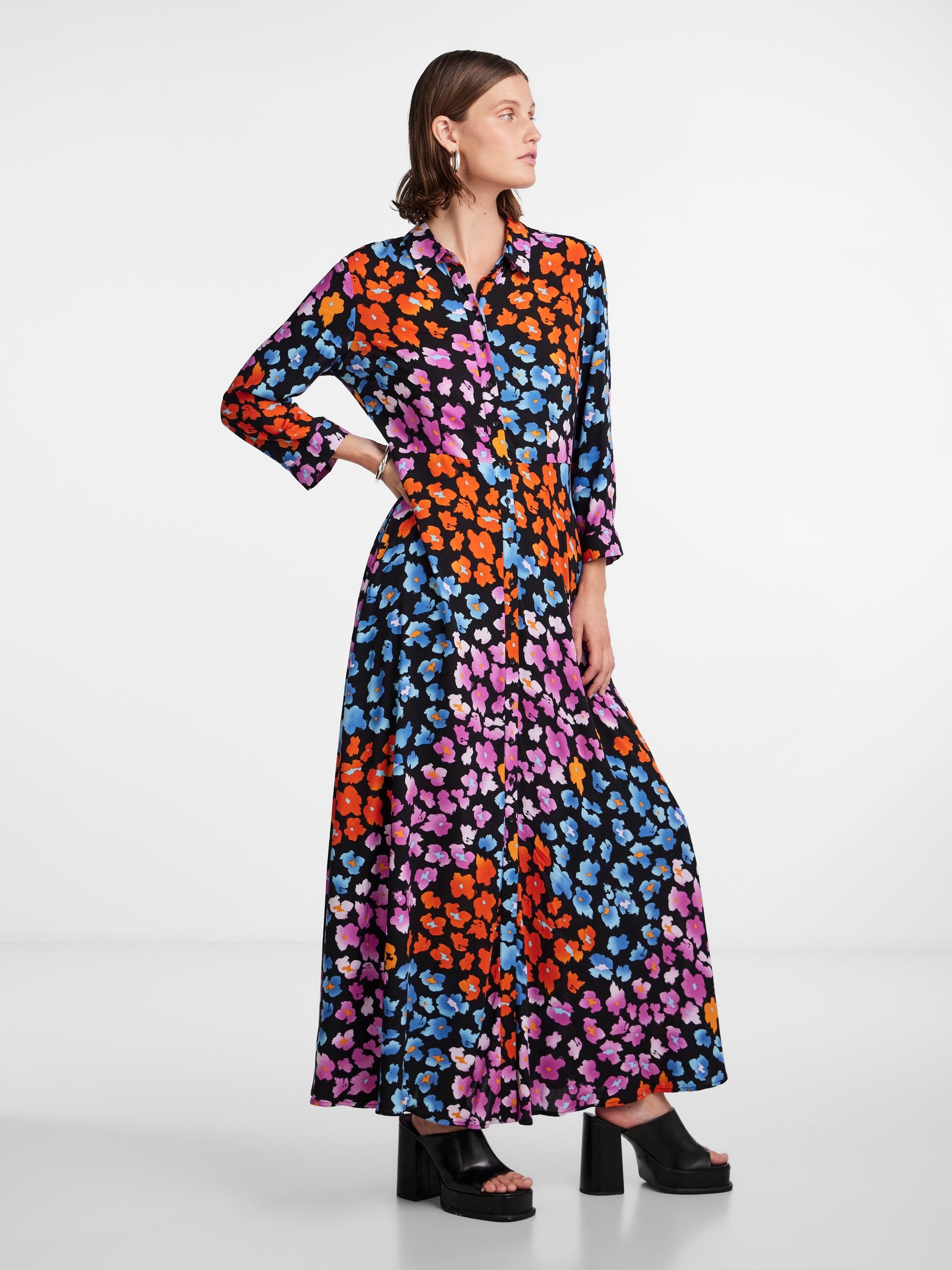 Y.A.S Hemdblusenkleid »YASSAVANNA BAUR LONG für SHIRT Ärmel 3/4 DRESS«, mit kaufen 