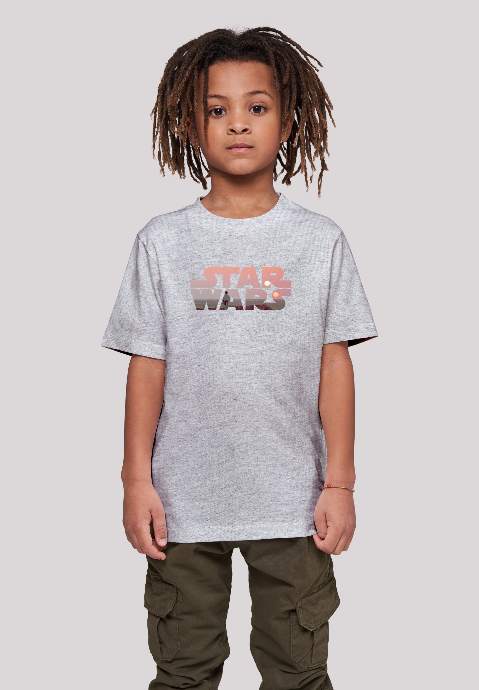 F4NT4STIC Kurzarmshirt »F4NT4STIC Kinder Star Wars Tatooine Logo with Kids Basic Tee«, (1 tlg.)