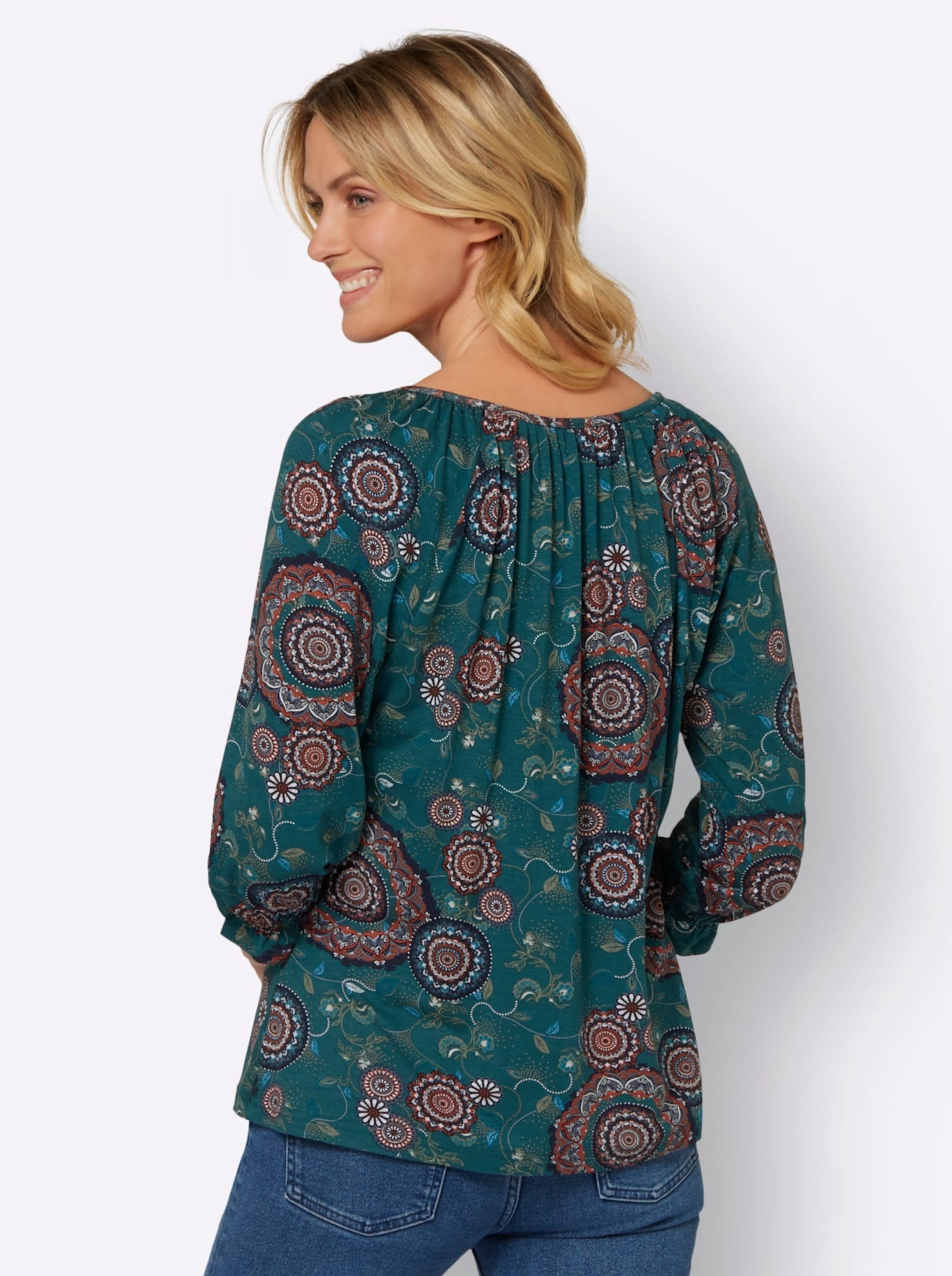 Inspirationen 3/4-Arm-Shirt "Druck-Shirt", 1 Stk. günstig online kaufen