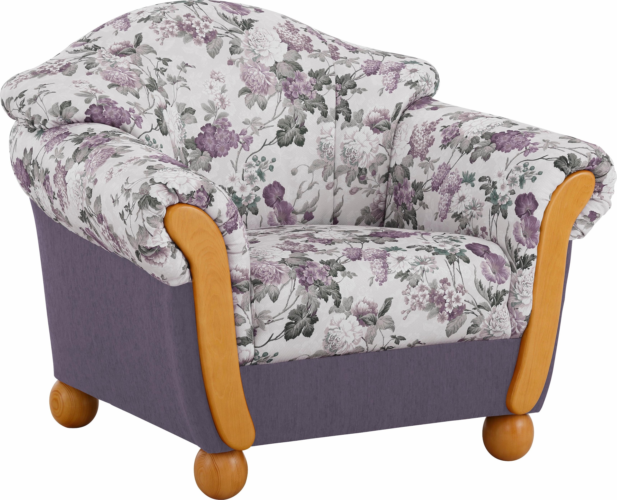 Home affaire Sessel "Milano, bequemer Loungesessel im Landhaus-Stil" günstig online kaufen