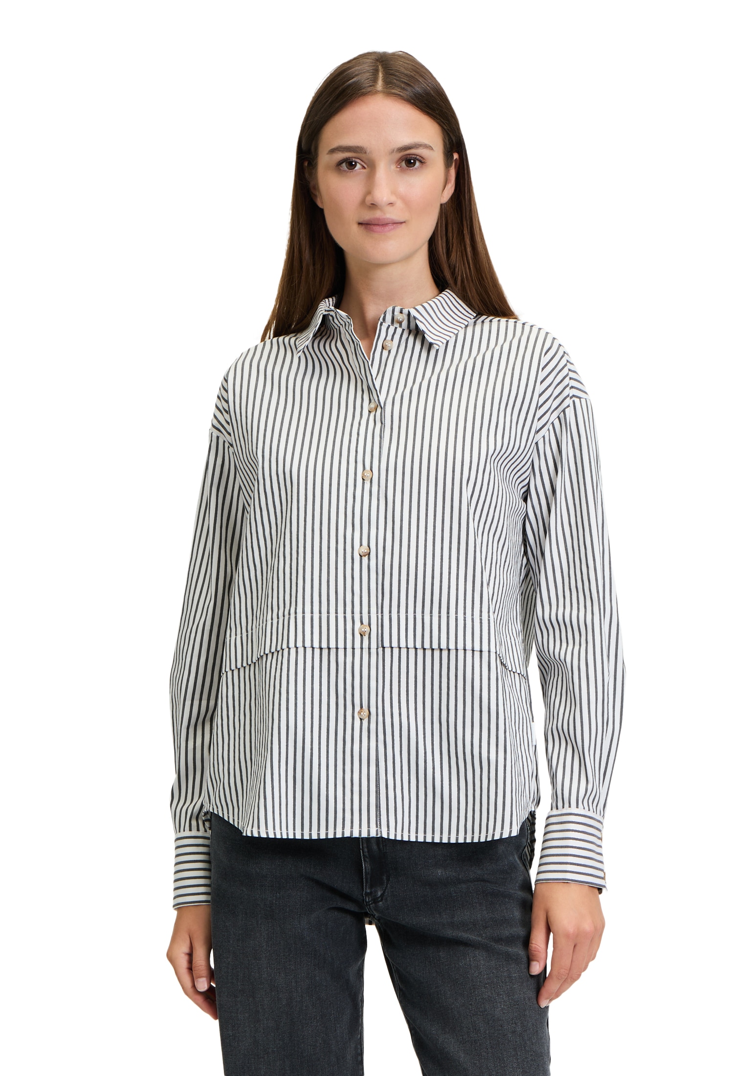 Betty&Co Hemdbluse "Betty & Co Damen Hemdbluse mit Streifen" günstig online kaufen