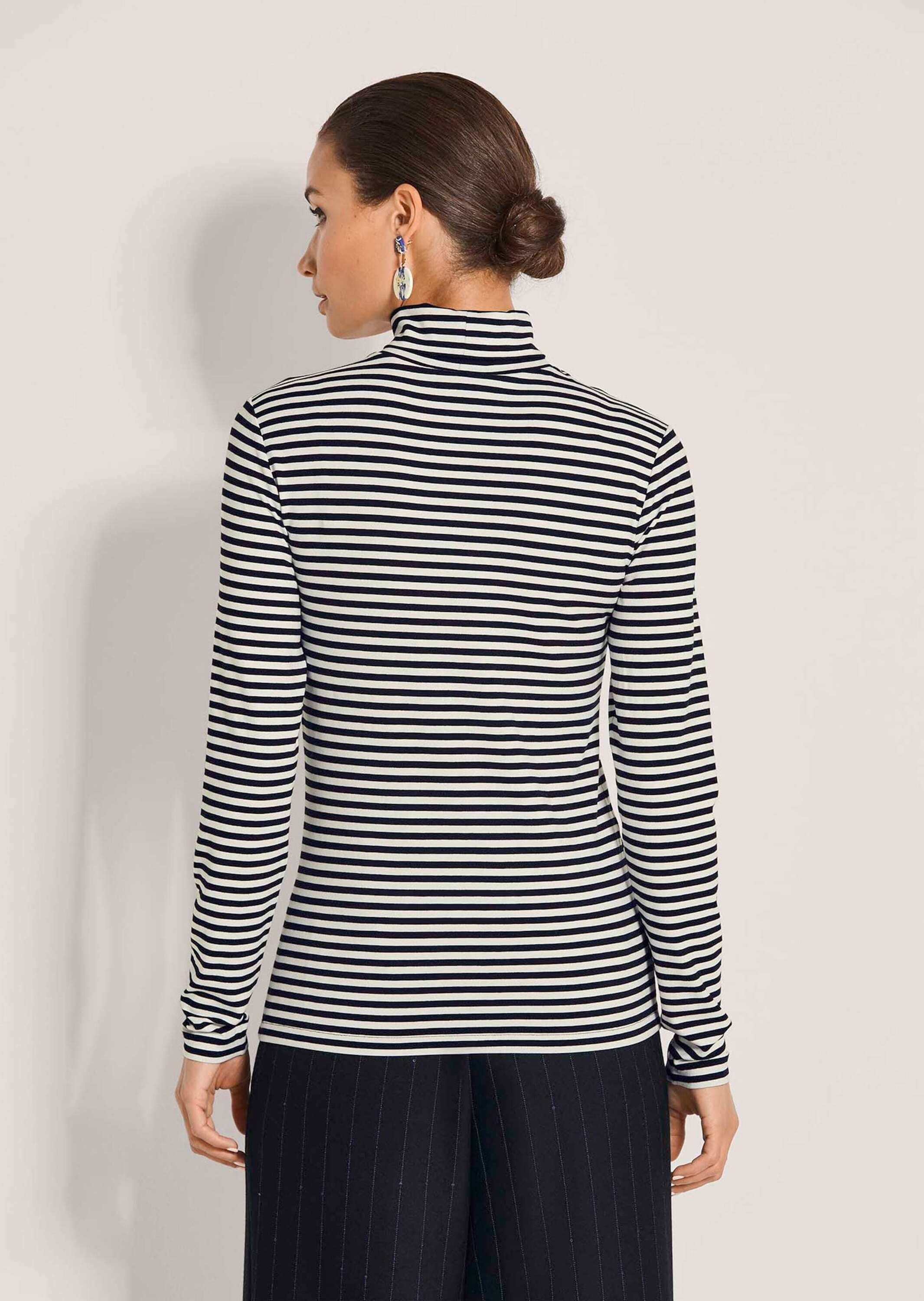 MADELEINE Langarmshirt »Shirt Ringelshirt mit Rollkragen«