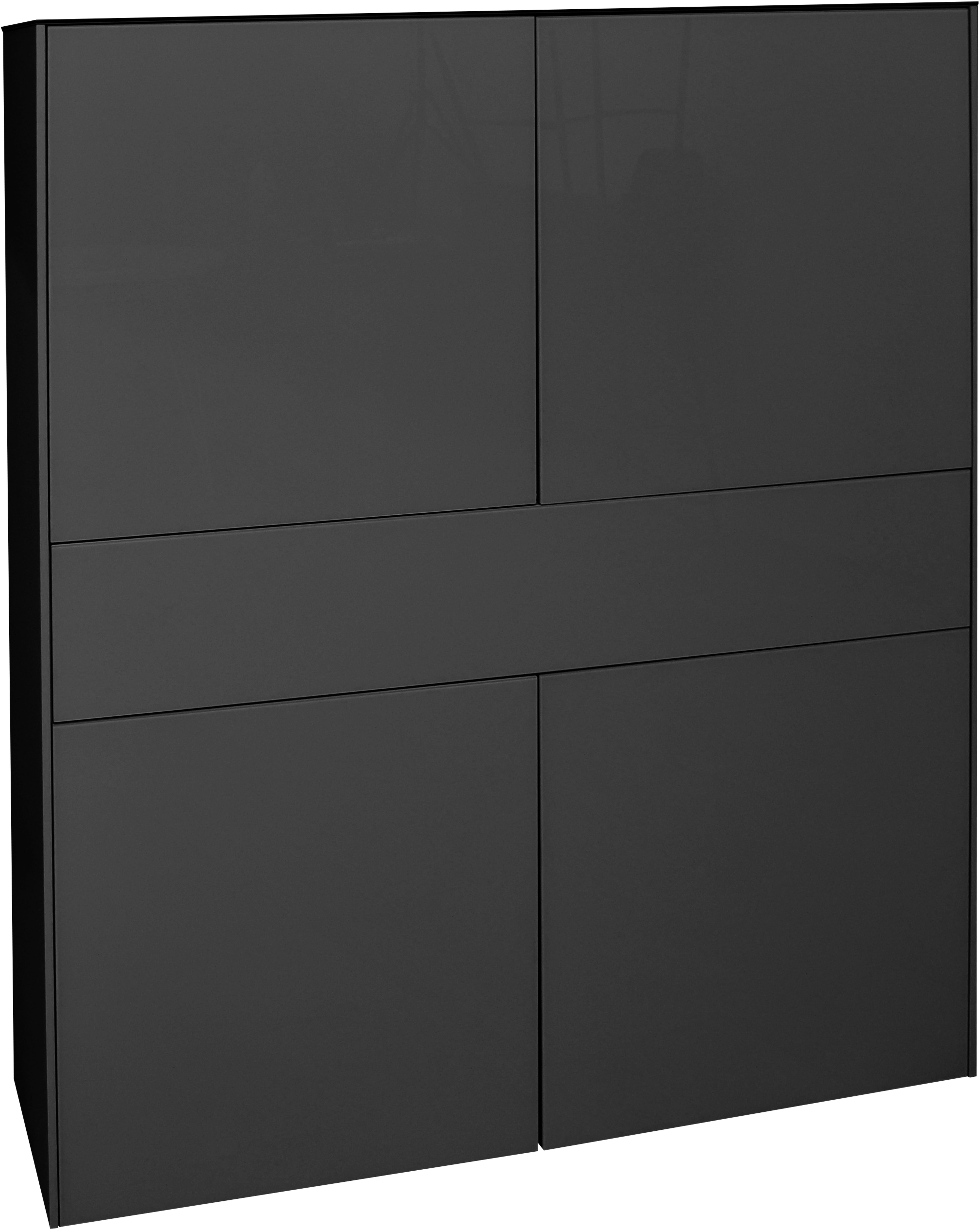 Mäusbacher Highboard "Imola" Mäusbacher Highboard, Breite 121 cm, mit Glasfront und Glasoberplatte