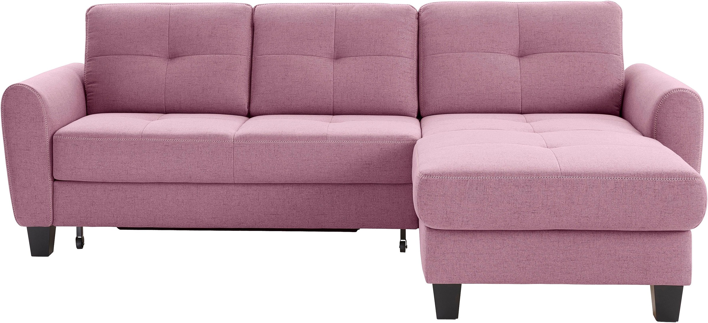 sit&more Ecksofa »Varese L-Form«, mit Federkern, wahlweise mit Bettfunktion und Stauraum