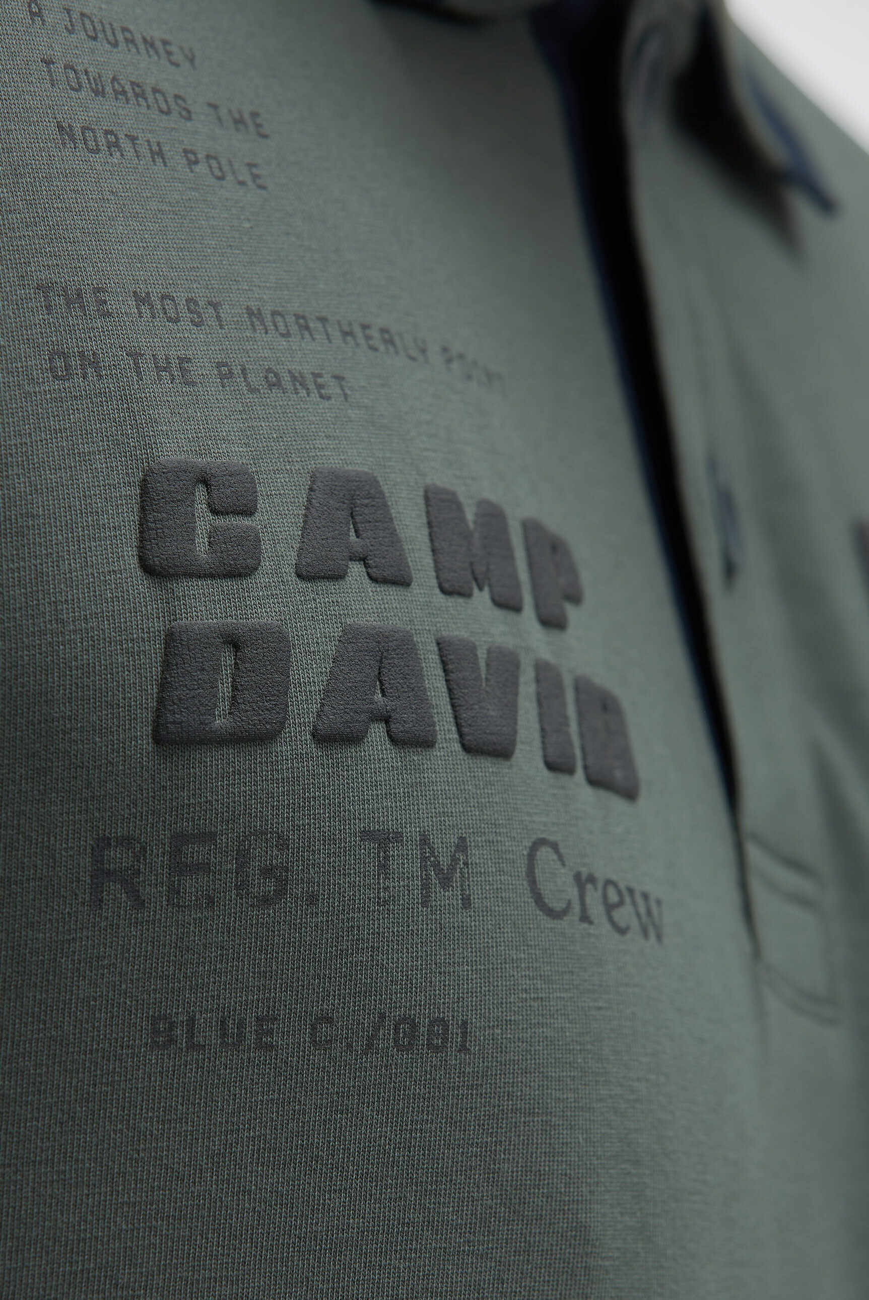 CAMP DAVID Langarm-Poloshirt, aus Baumwolle