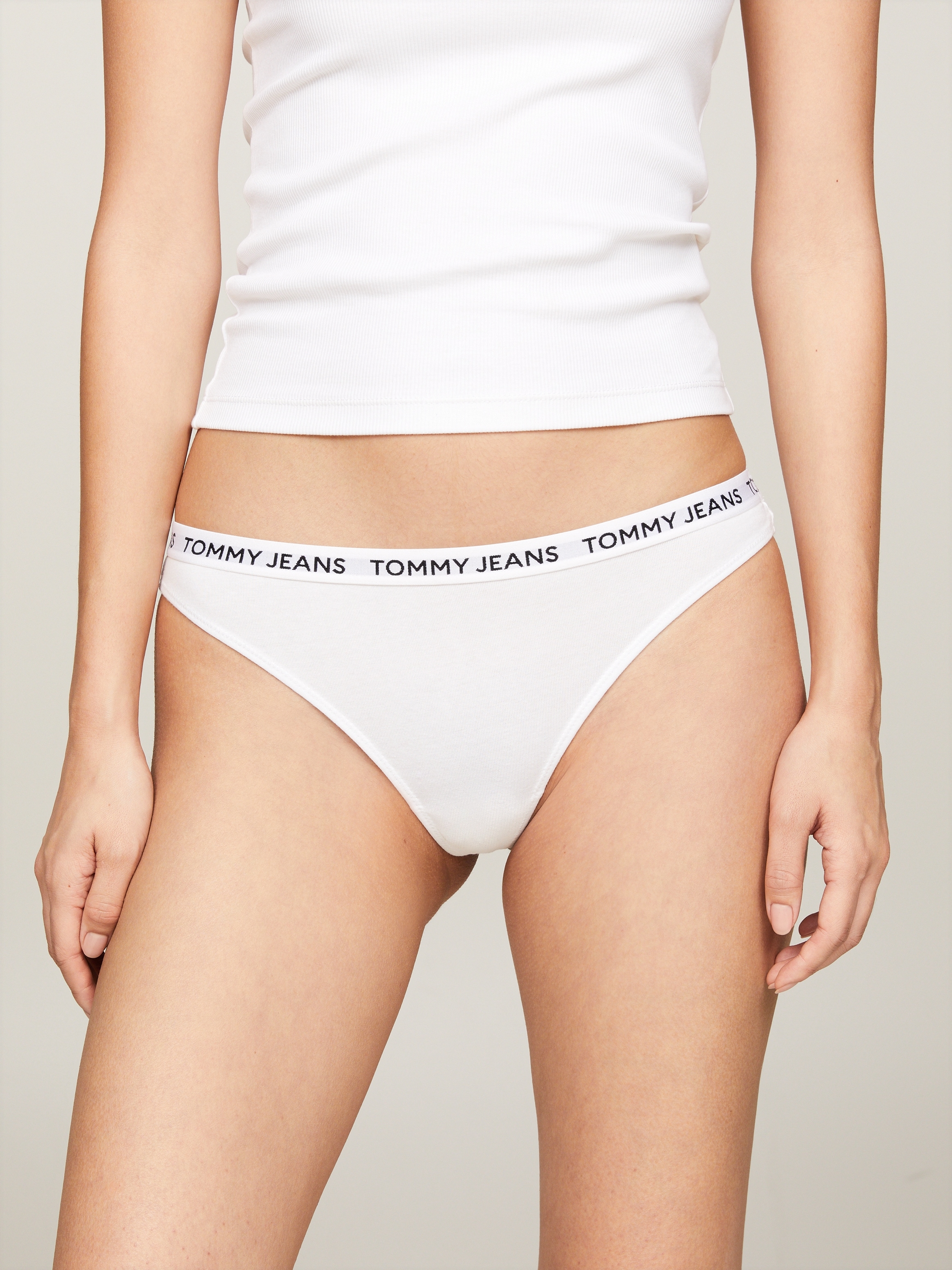 Tommy Hilfiger Underwear Slip »3P CLASSIC THONG (EXT SIZES)«, (Packung, 3 St., 3er), mit Tommy Jeans Logo-Elastikbund