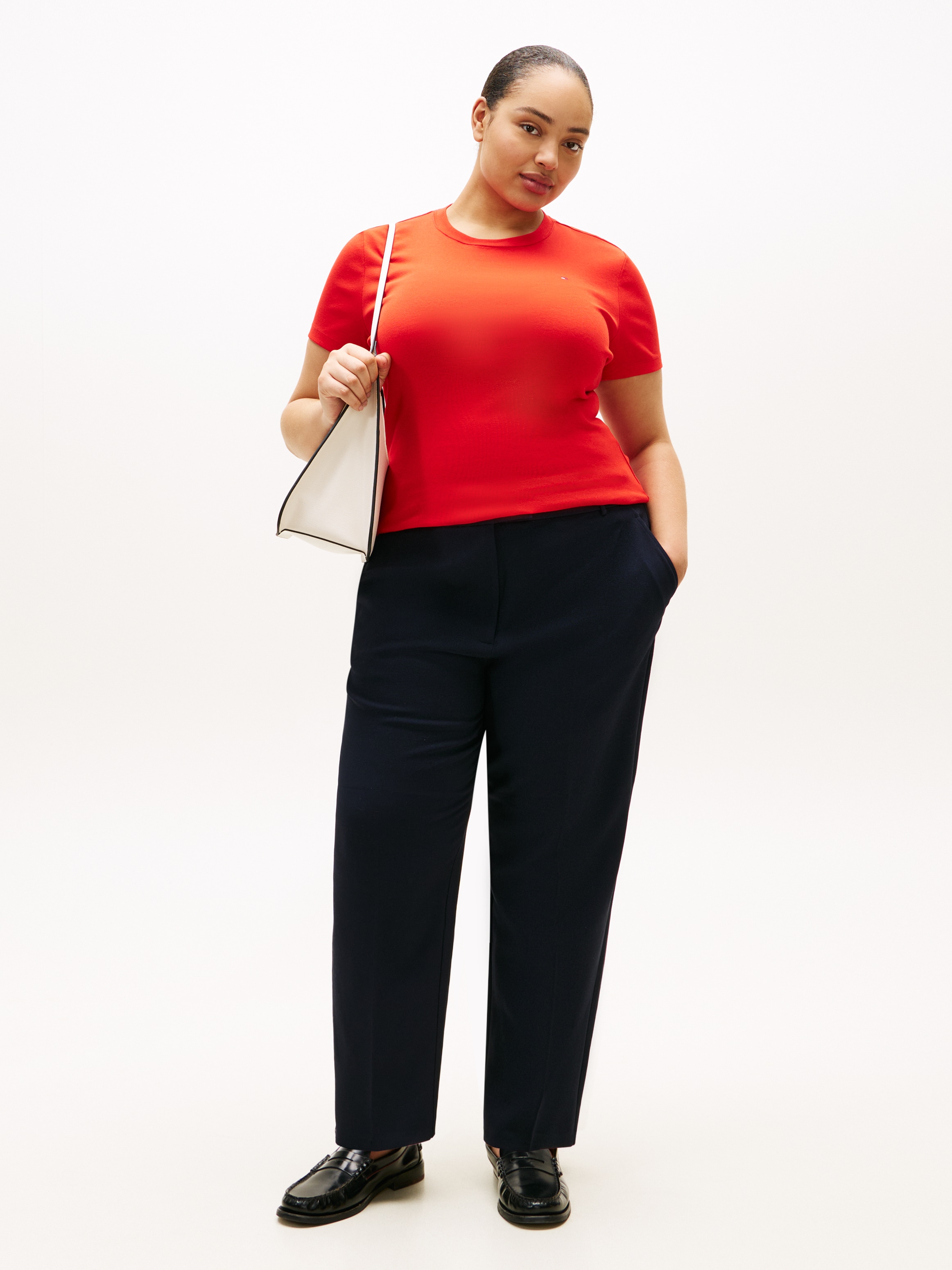 Tommy Hilfiger Curve T-Shirt »CRV SLIM CODY C-NK SS« in großen Größen