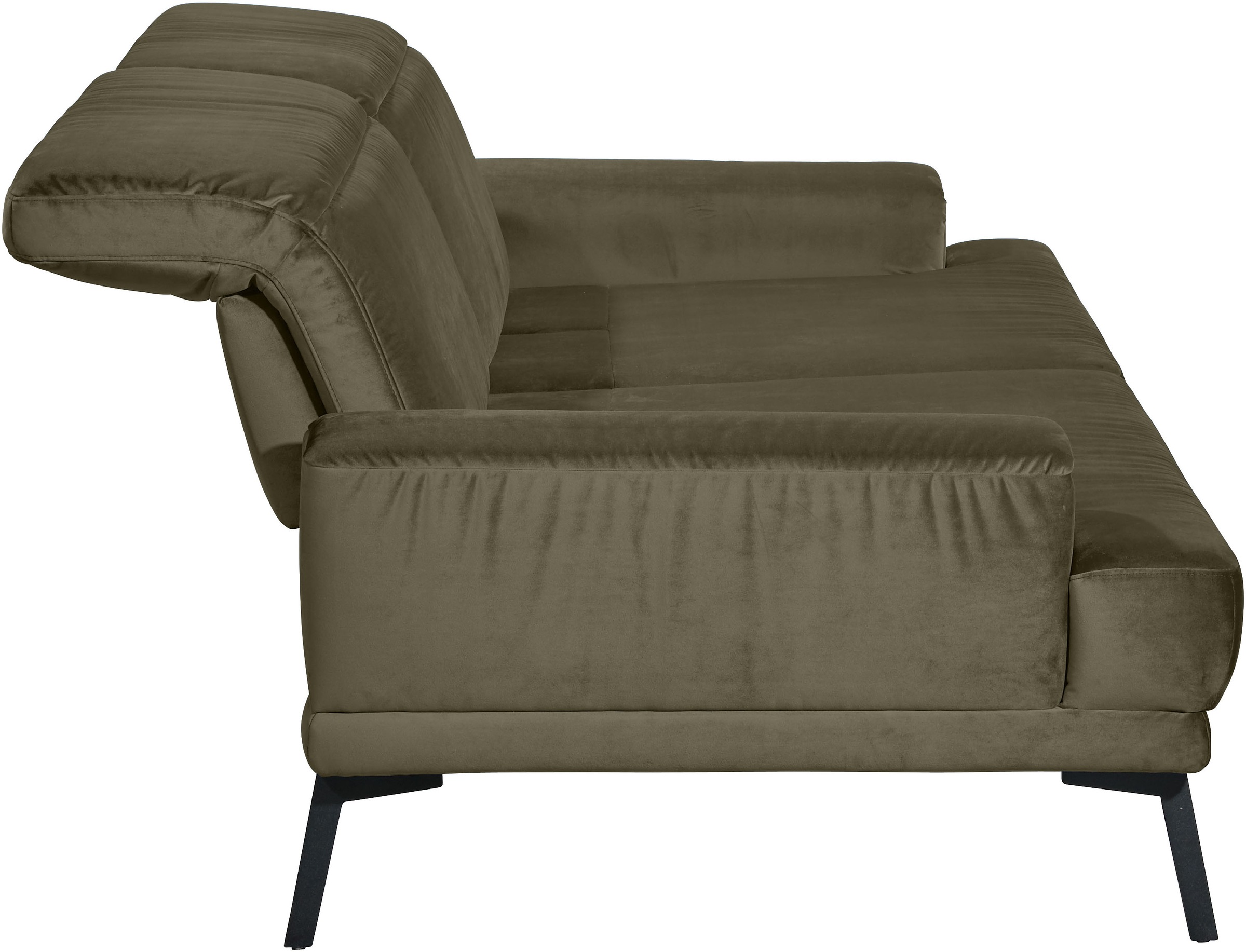 Musterring 3-Sitzer »MR 4580«, inkl. Kopf- und Sitztiefenverstellung, Fuß schwarz, B228 x T103 cm
