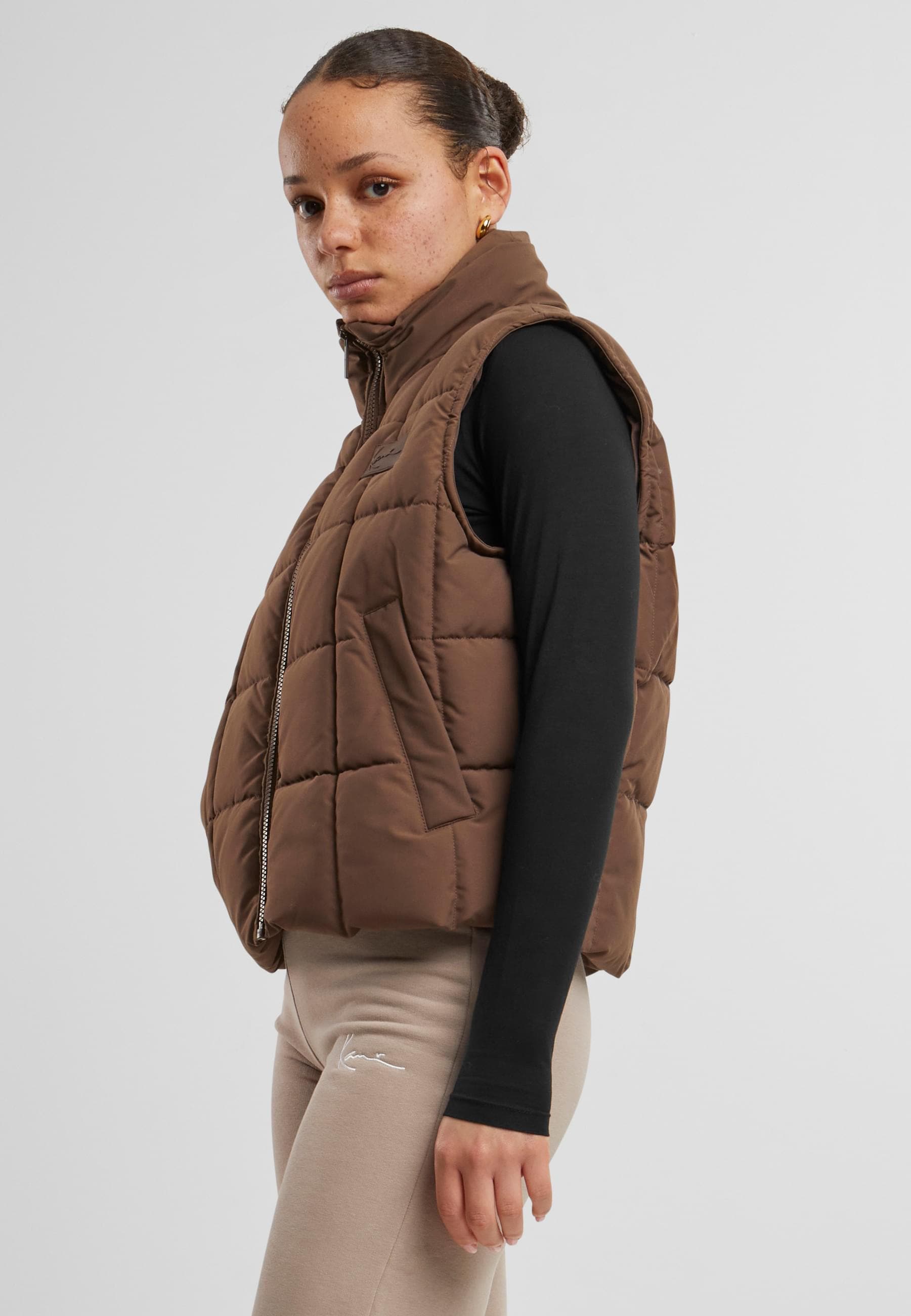 Karl Kani Steppweste »Karl Kani Damen KW224-023-1 KK Small Signature Quilted Vest«, (1 tlg.)