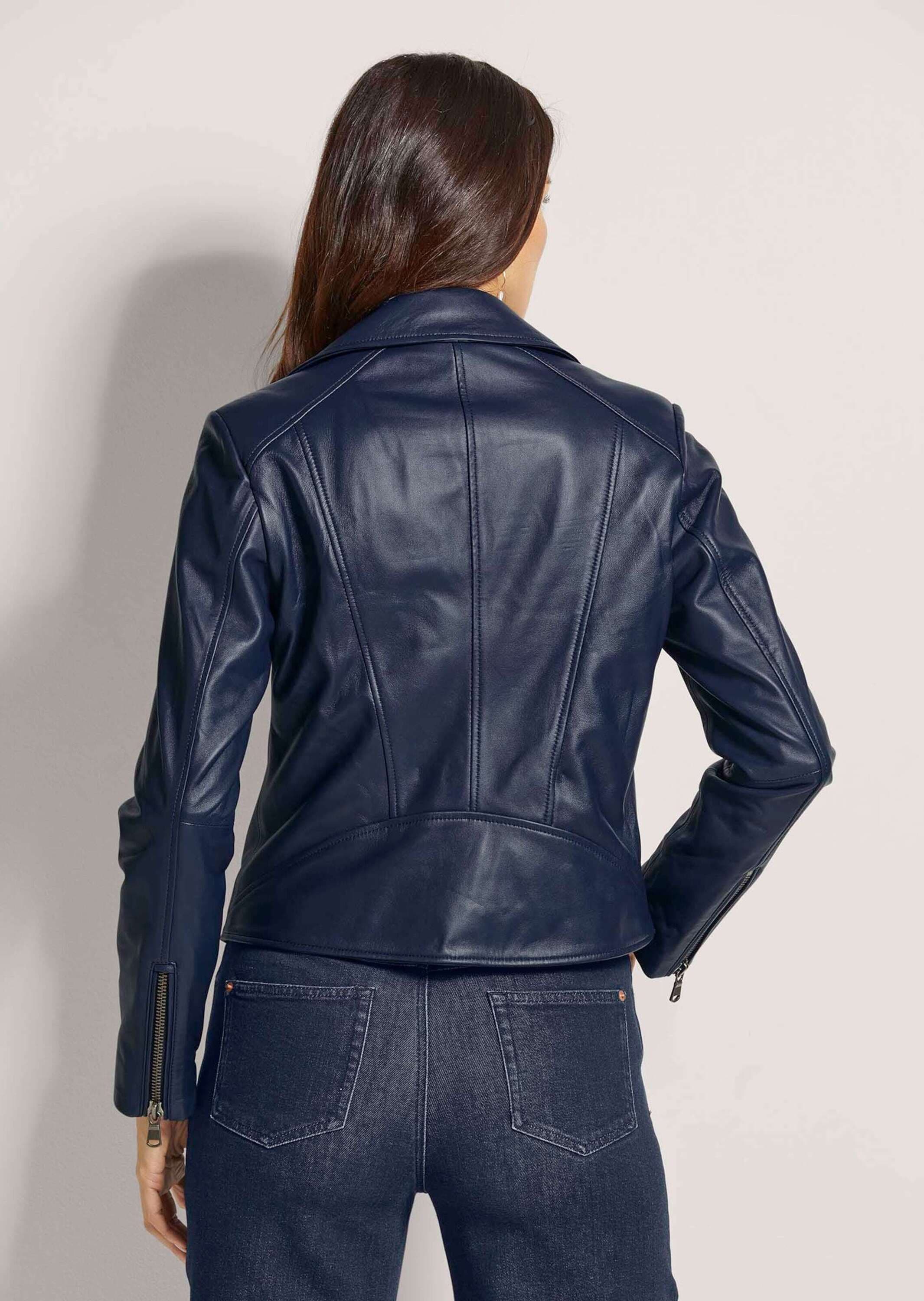 MADELEINE Lederjacke »Lederjacke Lederjacke im Biker-Style«