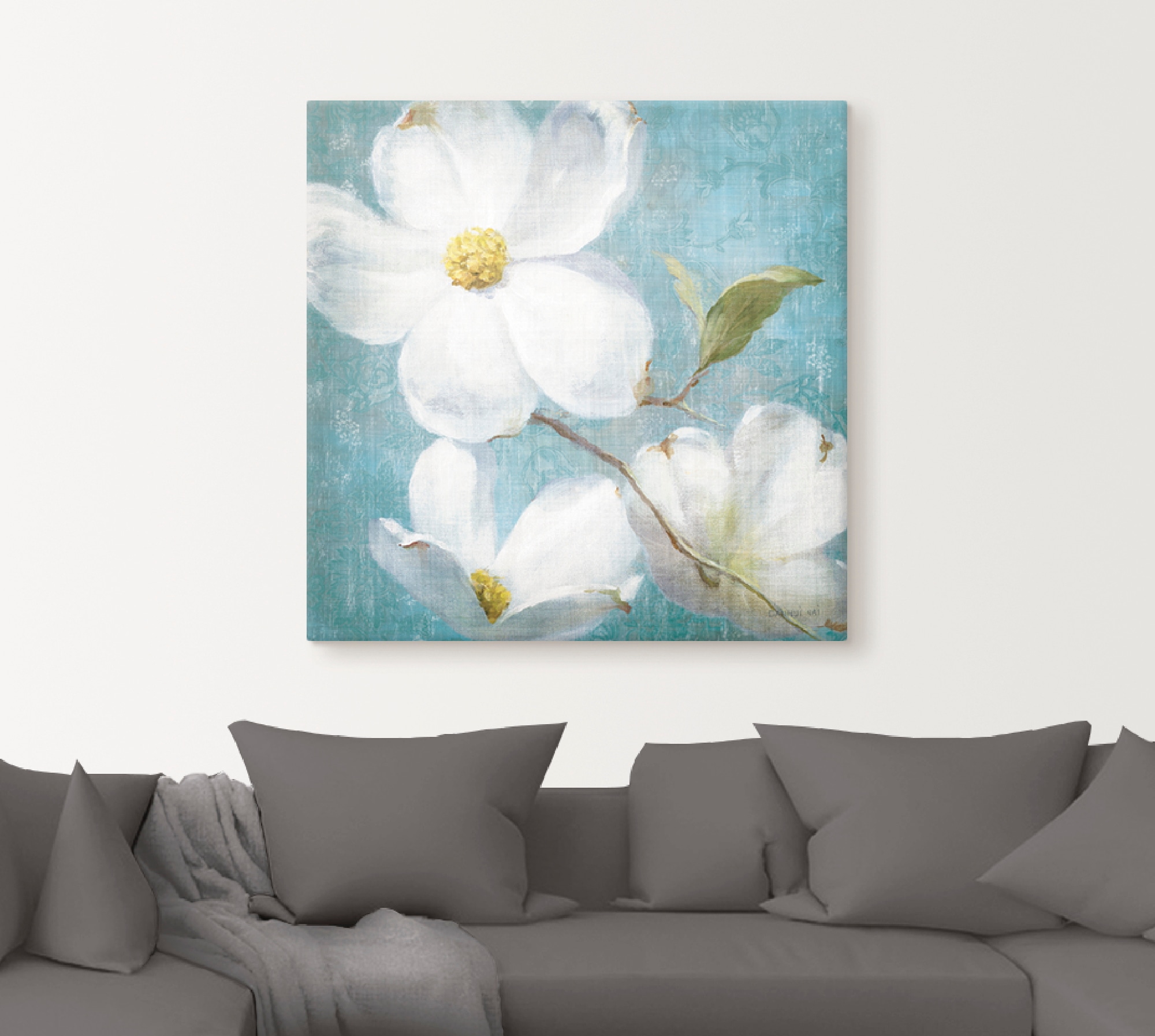 Artland Wandbild »Vintage Blüte IV«, Blumen, (1 St.), als Leinwandbild, Poster in verschied. Größen