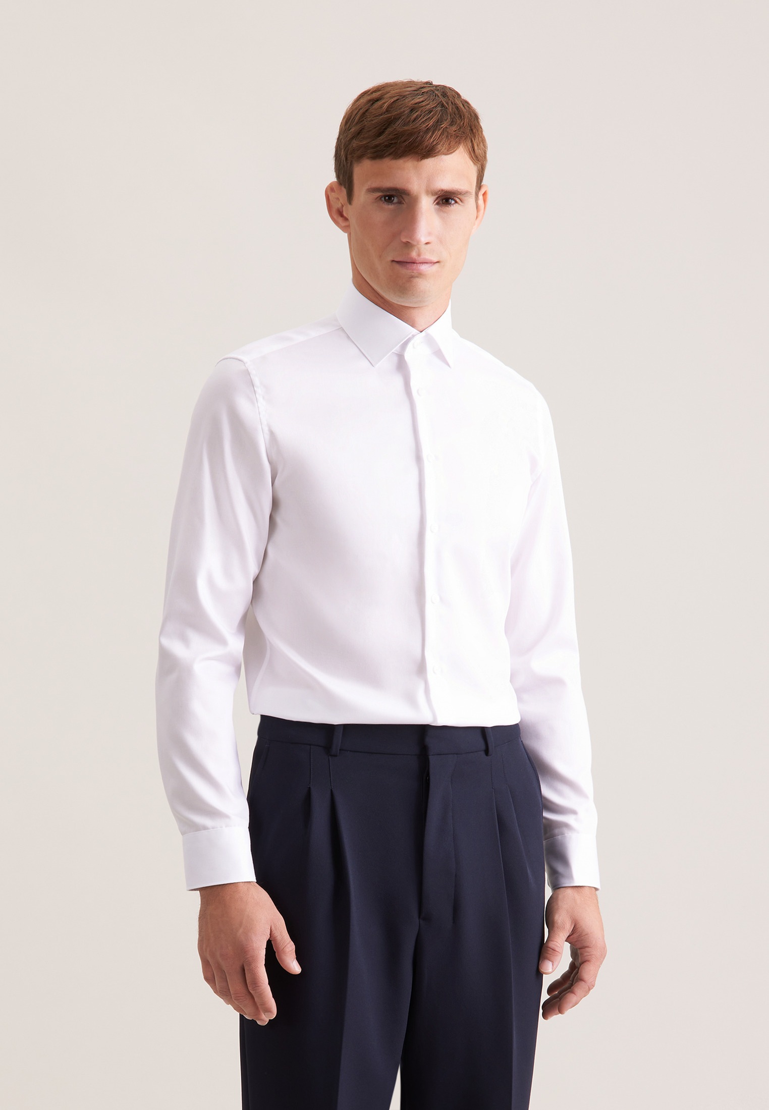 seidensticker Businesshemd »Schwarze Rose« Shaped 1/1 Extra lang Kentkragen Uni