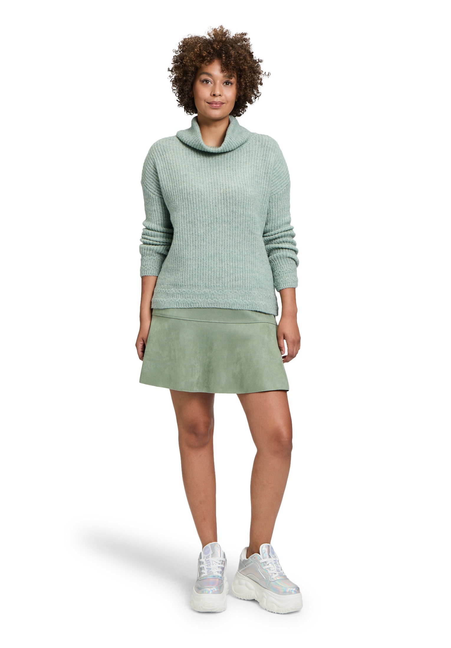 Cartoon Strickpullover »Cartoon Basic-Pullover mit Turtle Neck«, (1 tlg.), Rippbündchen