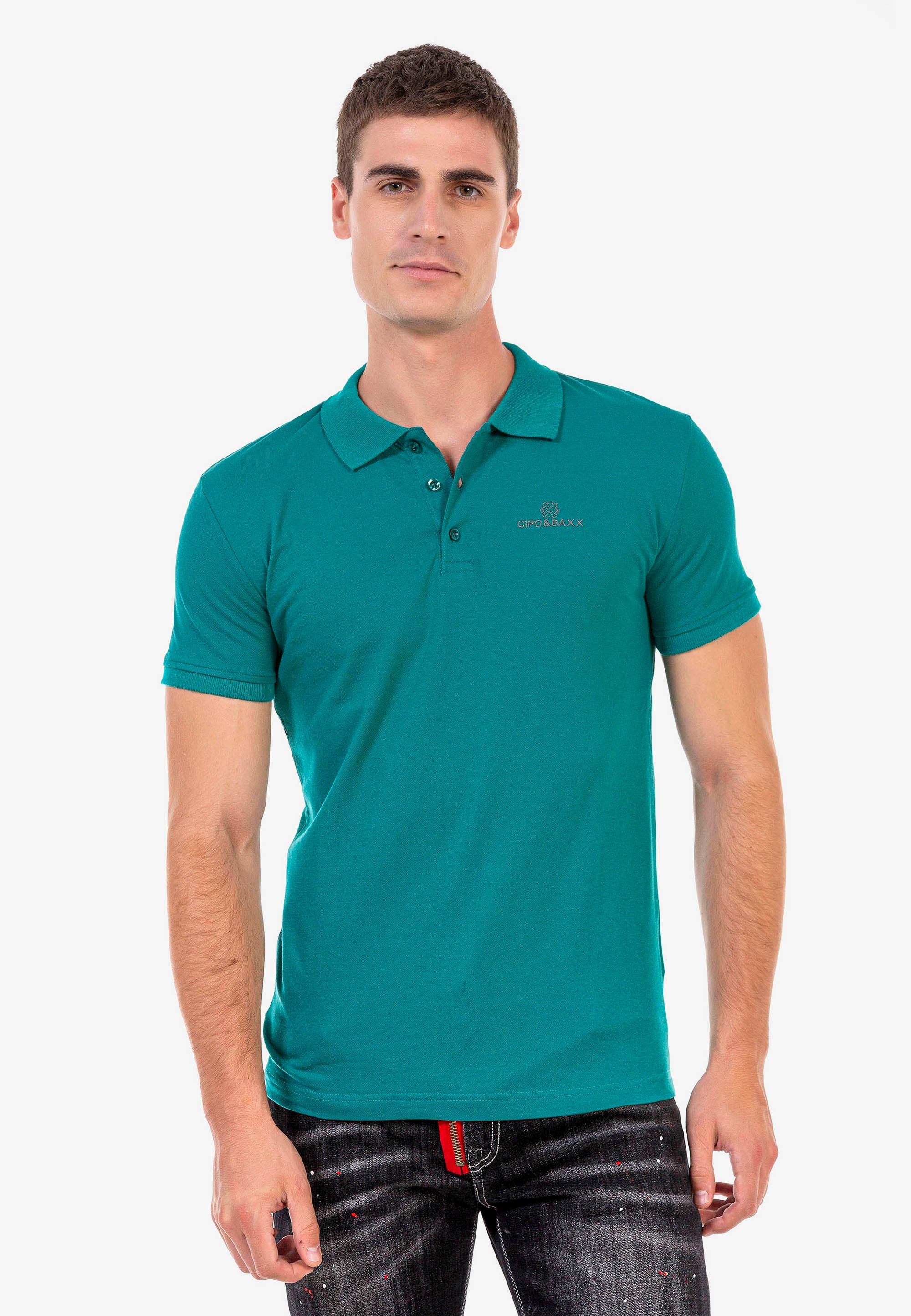 Poloshirt, Baxx | kleiner ▷ kaufen Cipo BAUR Markenstickerei mit &