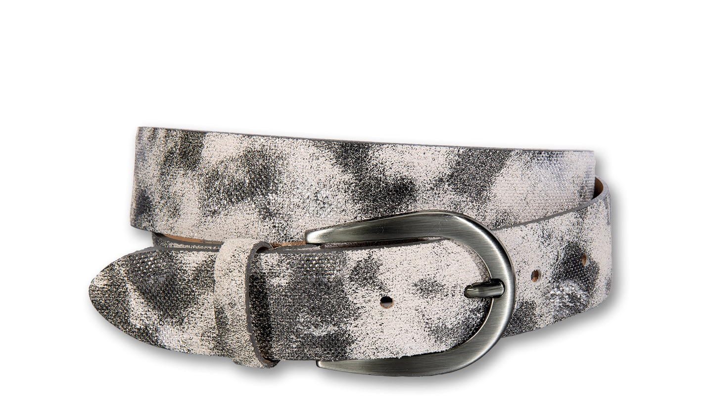 Silbergift Ledergürtel "Ledergürtel im vielseitig kombinierbarem Camouflage günstig online kaufen