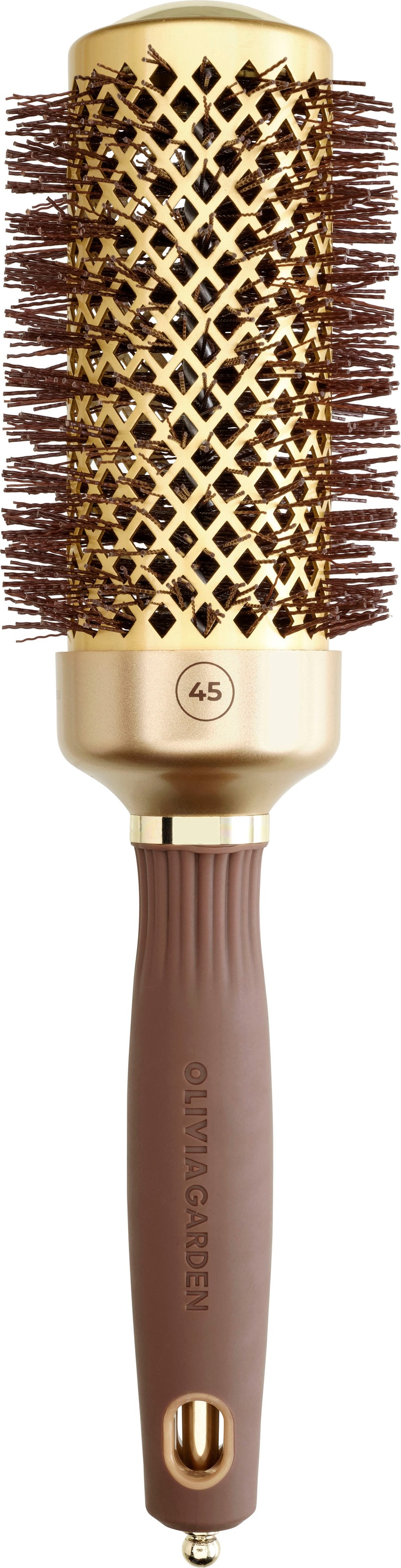 OLIVIA GARDEN Rundbürste »EXPERT BLOWOUT SHINE Wavy Bristles Gold&Brown«