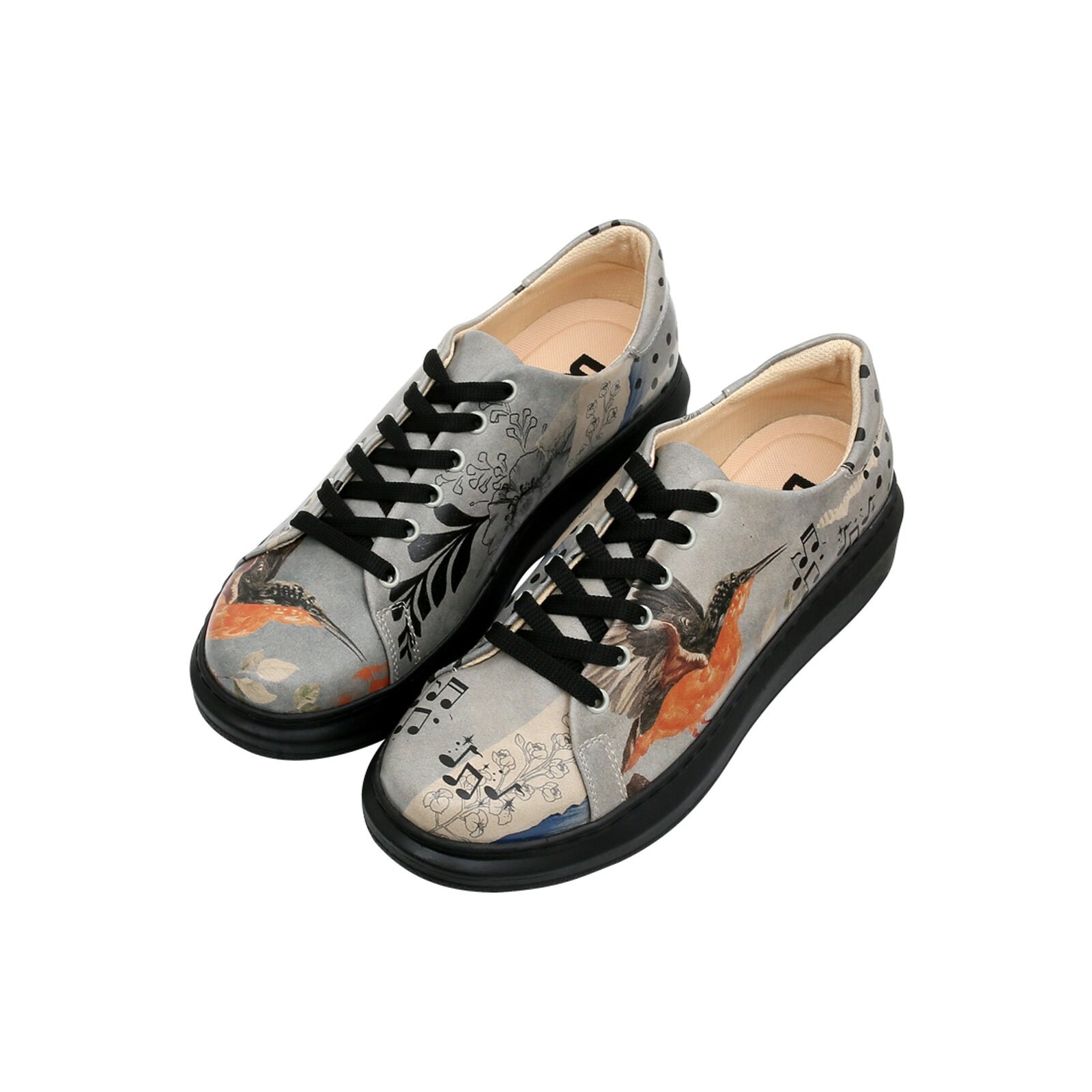 DOGO Plateausneaker "Myra Low-Top Sneaker Birds Chirping Damen Sneaker", Ve günstig online kaufen