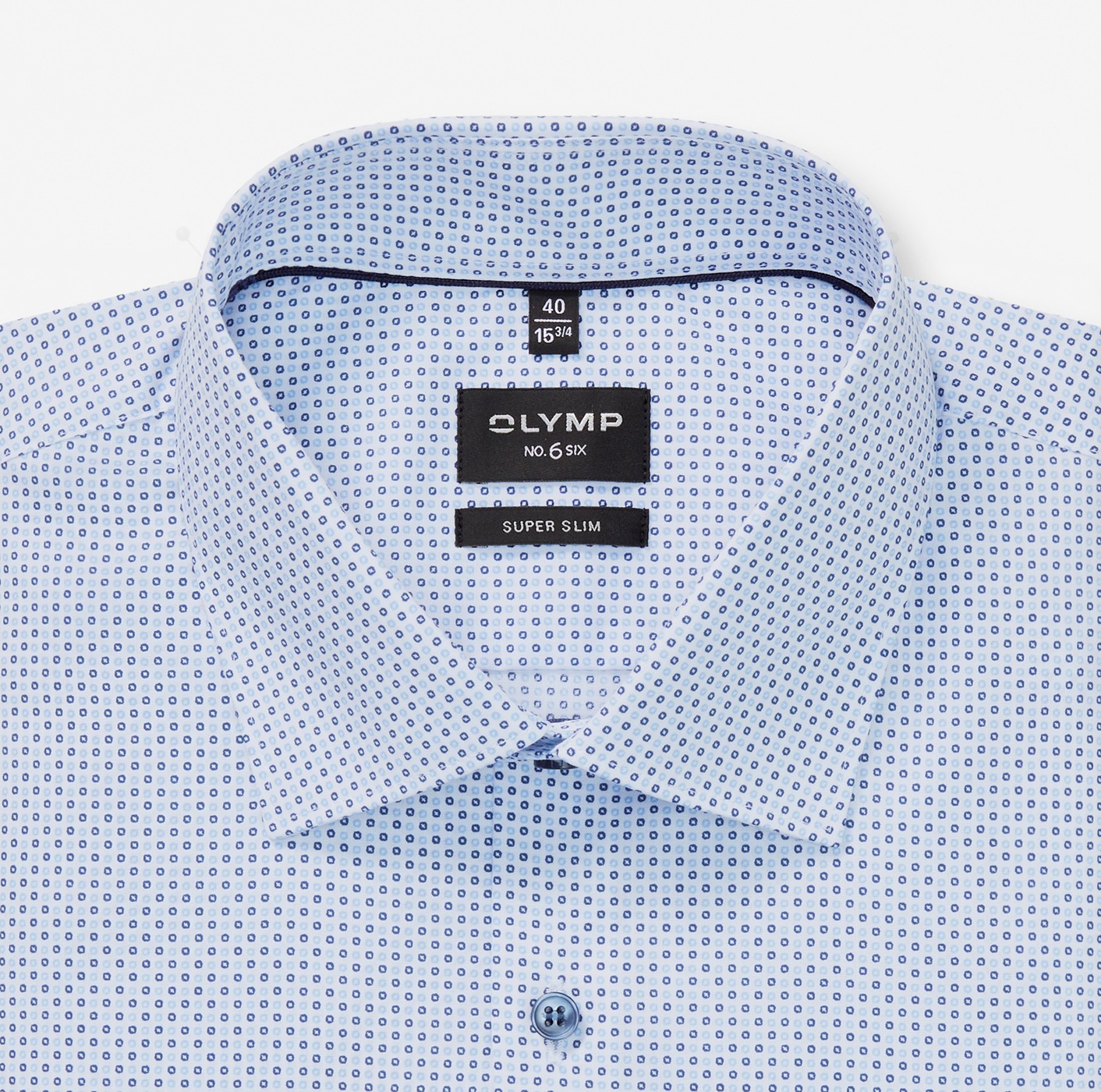 Thumbnail - OLYMP Langarmhemd "No 6 six" super slim, New York Kentkragen, gemustert, Businesshemd