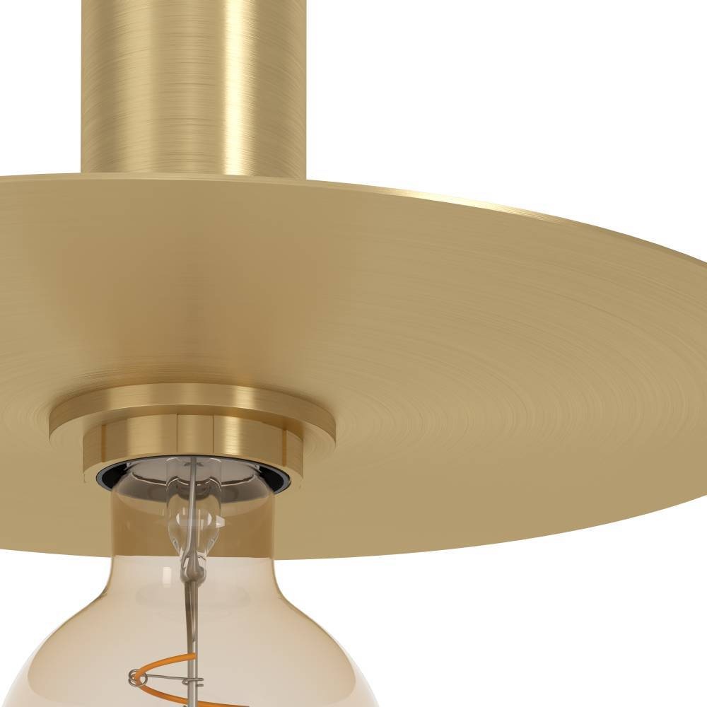 EGLO Stehlampe »ESCANDELL«, 1 flammig, Leuchtmittel E27 | ohne Leuchtmittel, Standleuchte, Metall in Messing-Gebürstet, Lampe mit E27, 156 cm