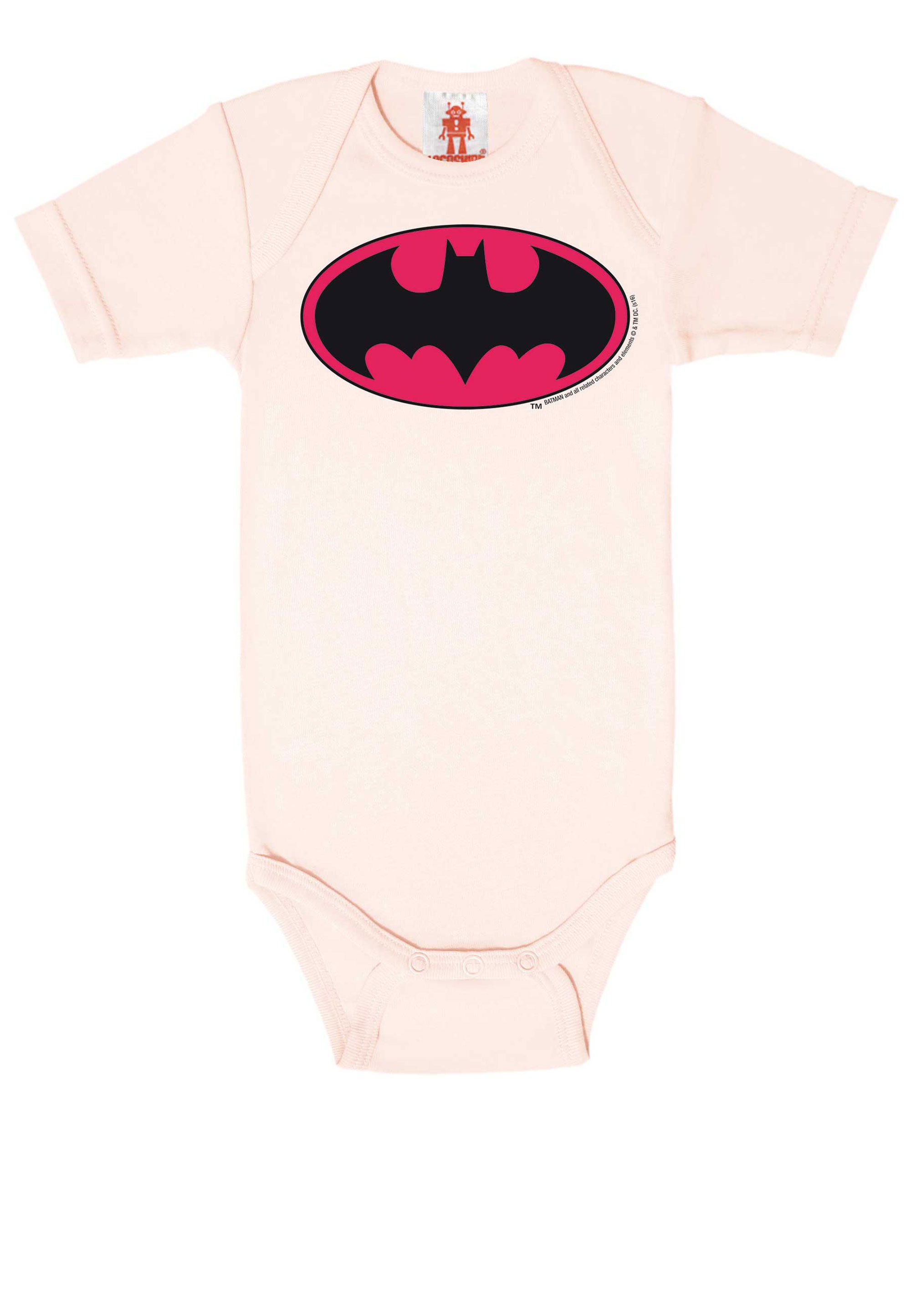 LOGOSHIRT Body "DC - Batman Logo (Pink)", mit coolem Print