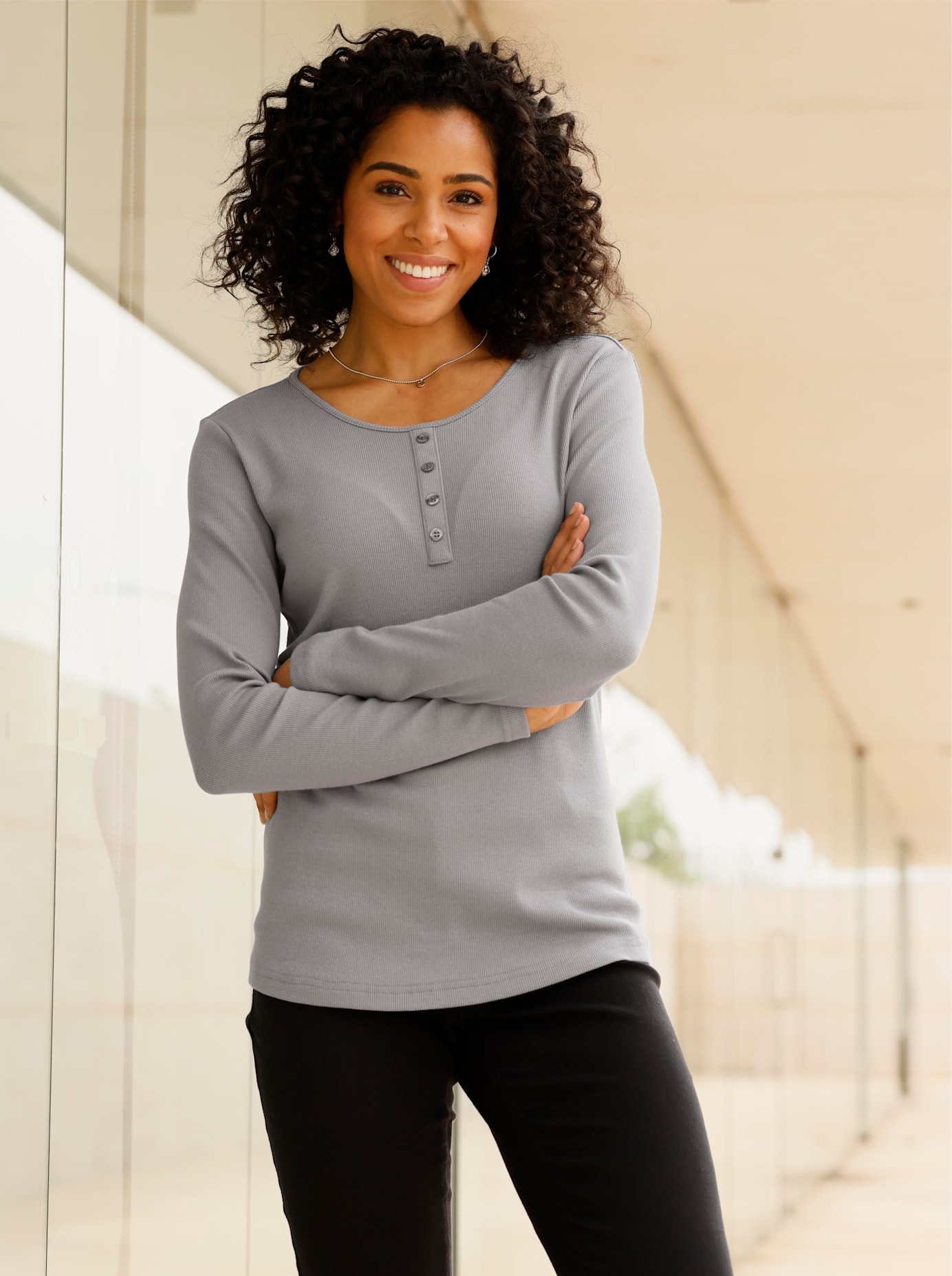 Classic Basics Langarmshirt "Langarm-Shirt", (1 tlg.) günstig online kaufen