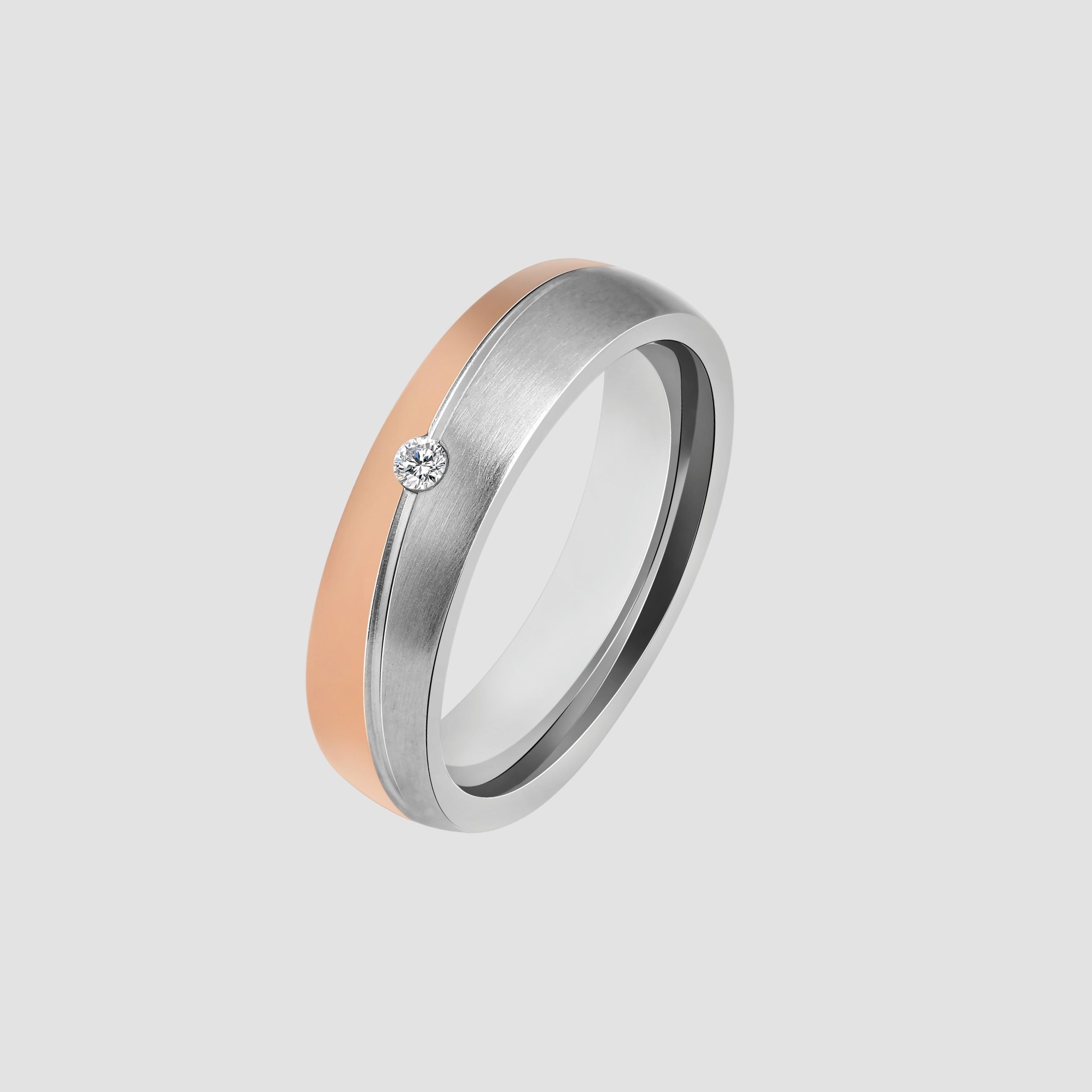 Adelia's Inox Duo Women's Finger Ring Gold Size 52