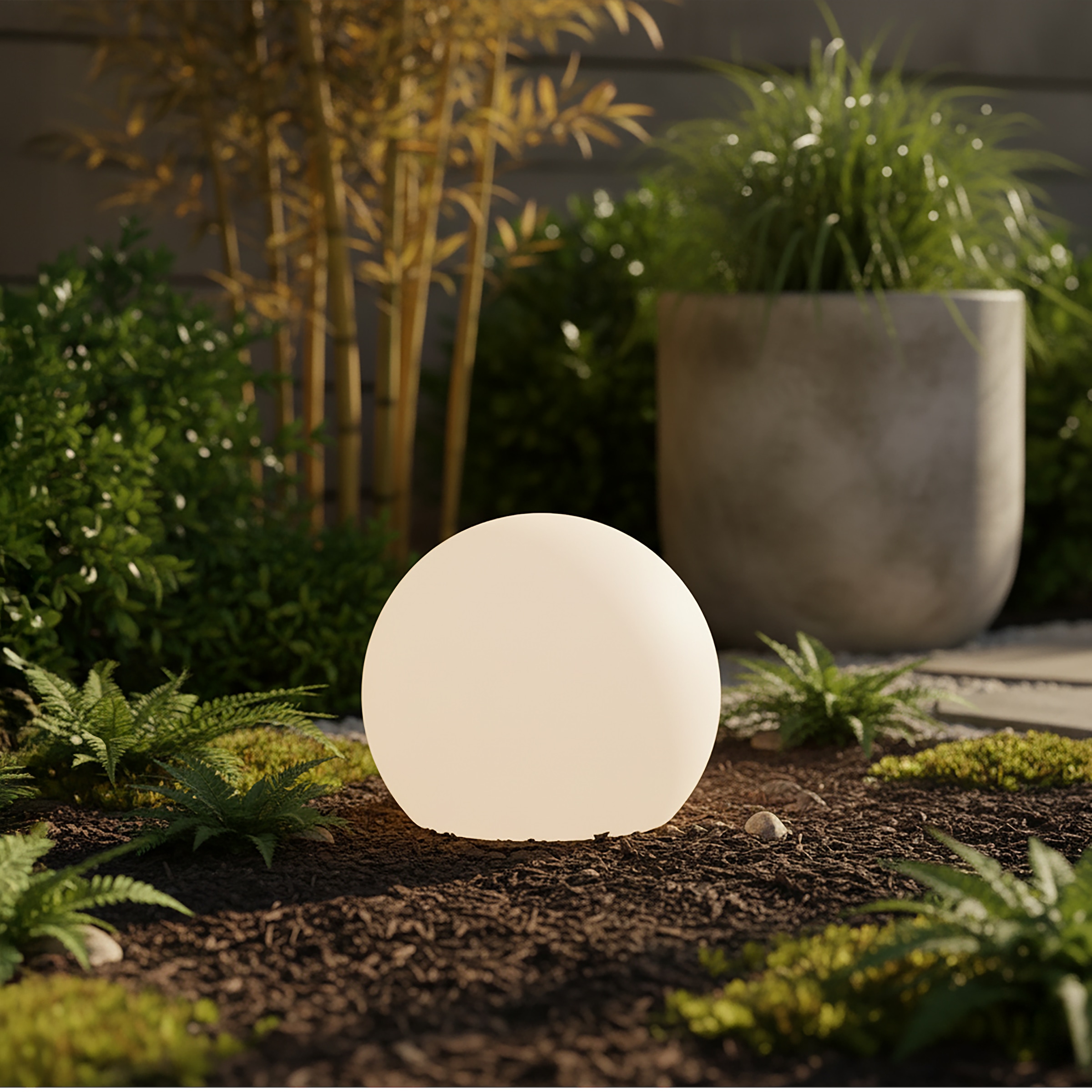 OTTO home LED Solarleuchte »LED Solar Kugel Ø 15cm, RGB + Warmweiss« LED-Modul 1 Stk. RGB | Warmweiß mit Erdspieß