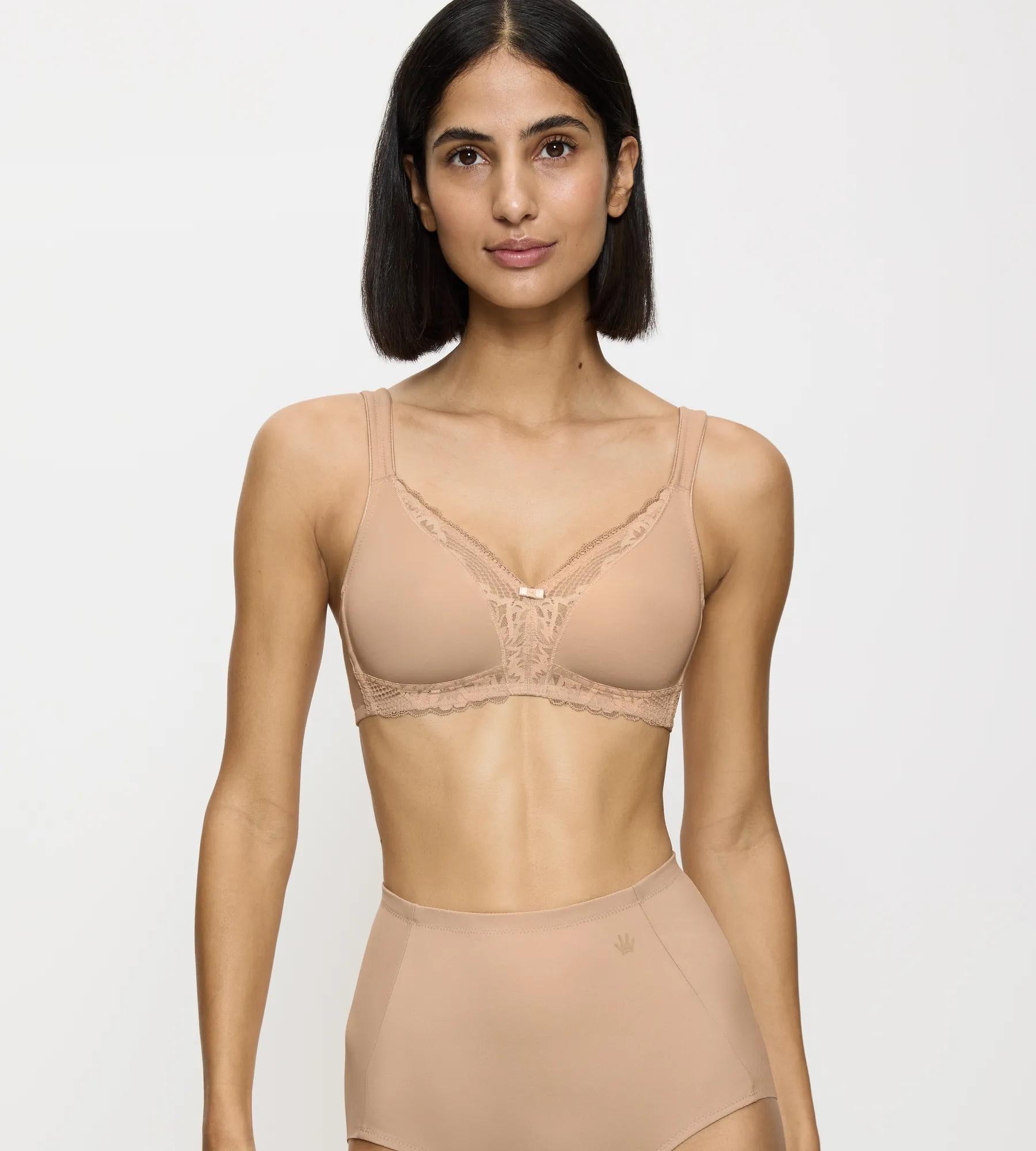 Triumph "Modern Lace+Cotton" Spitzeneinsätze, starker Halt ohne Bügel, atmungsaktiv, leicht