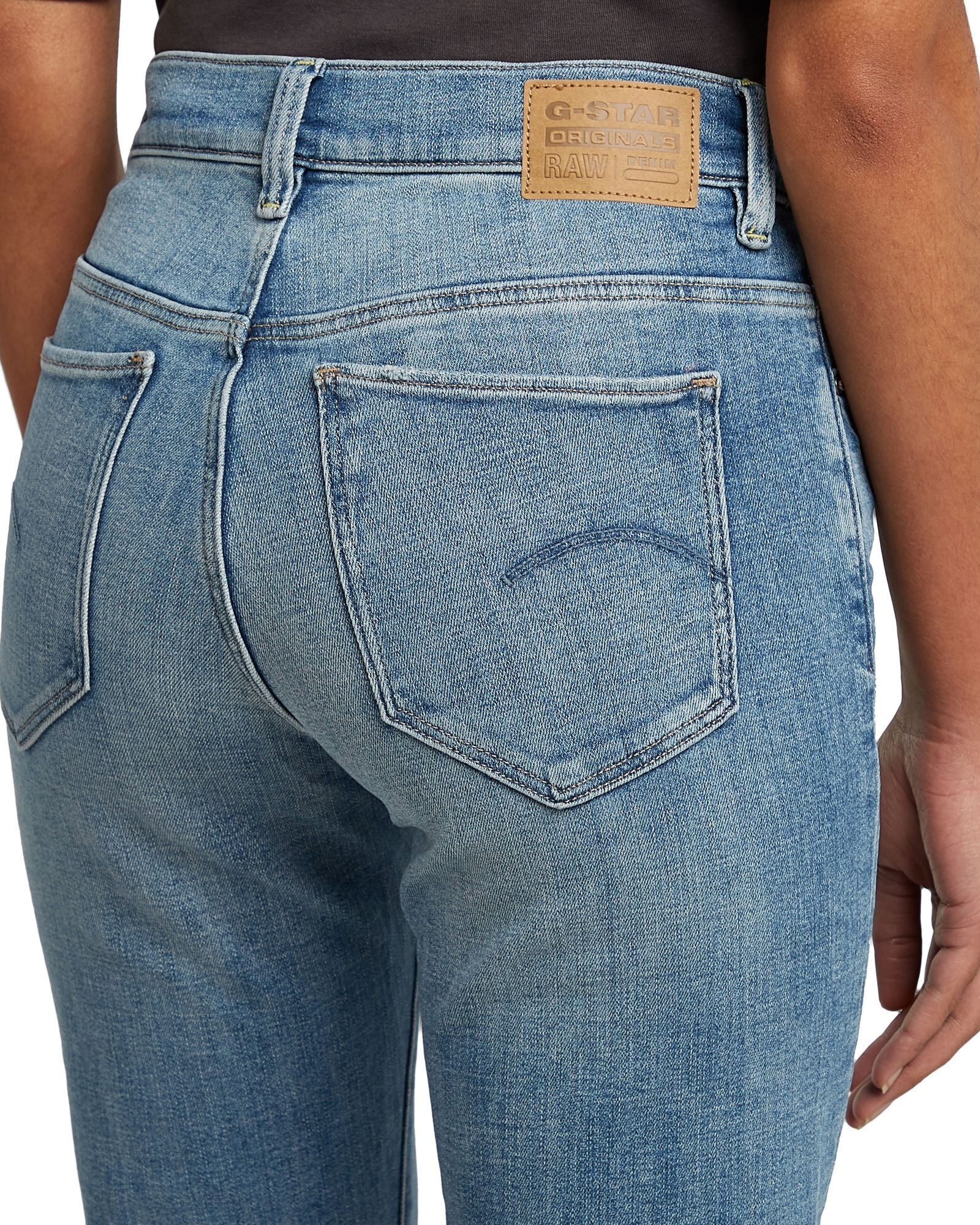 G-star pour femme. D23951-C051-D898 Jeans Strace Straight blue (24/32), Bleu, Casuel, Denim, Durable, Coton Recyclé 3