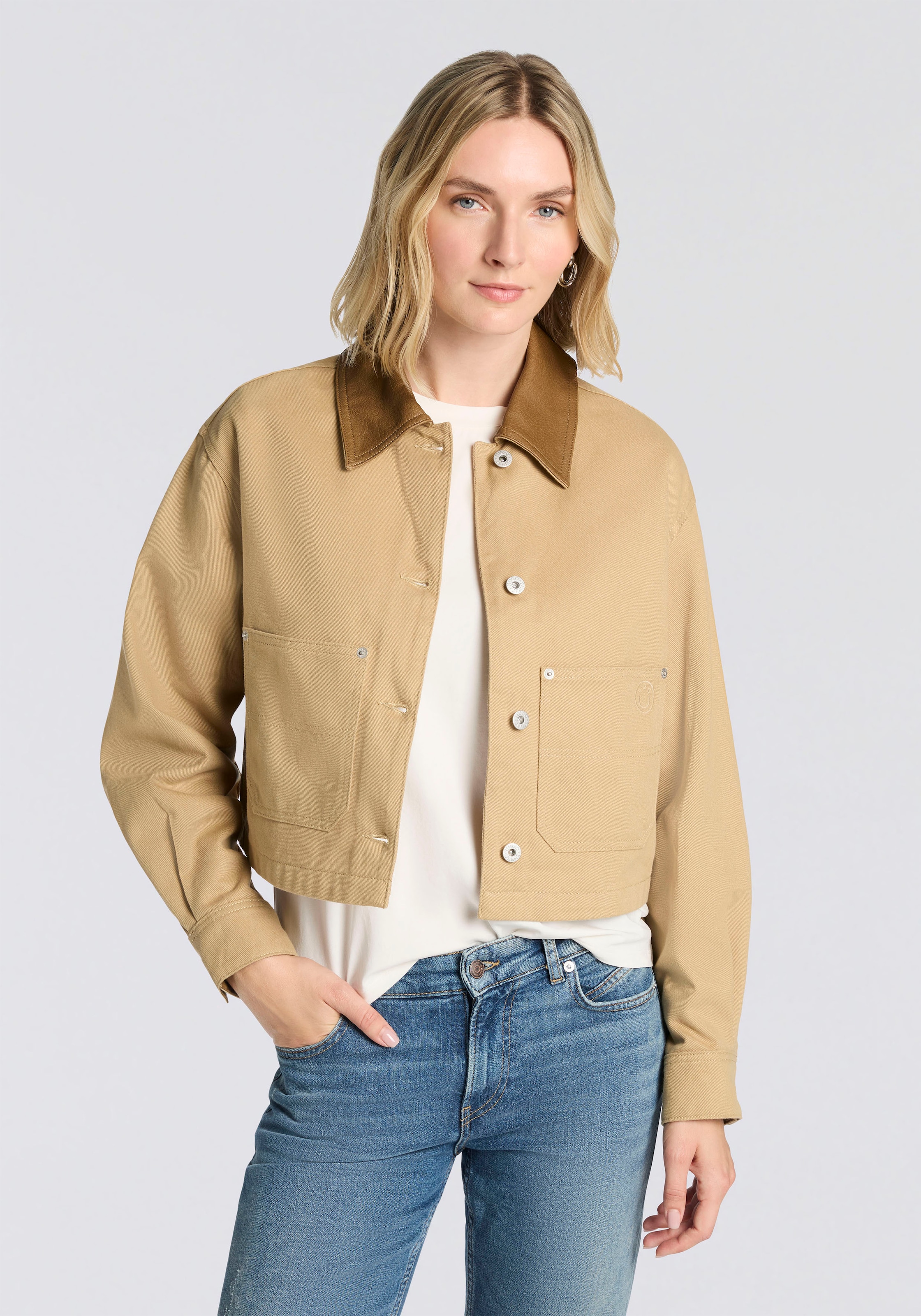 HUGO Blue Kurzjacke "Andeso", im Boxy Fit, cropped günstig online kaufen