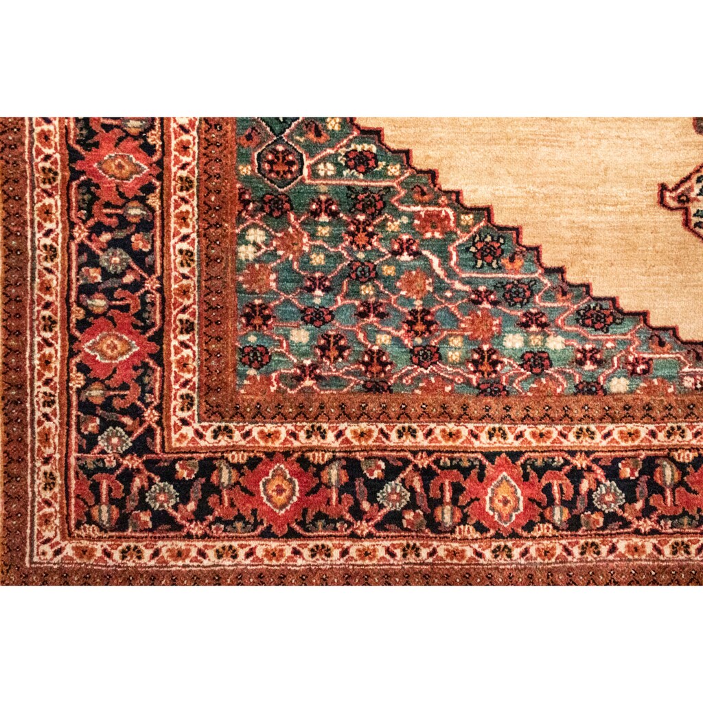 morgenland Wollteppich »Ghashghai Teppich handgeknüpft beige«, rechteckig